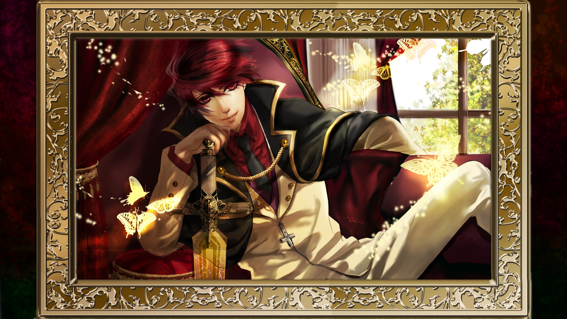 yamagami sayaka umineko no naku koro ni ushiromiya battler male sword wallpaper