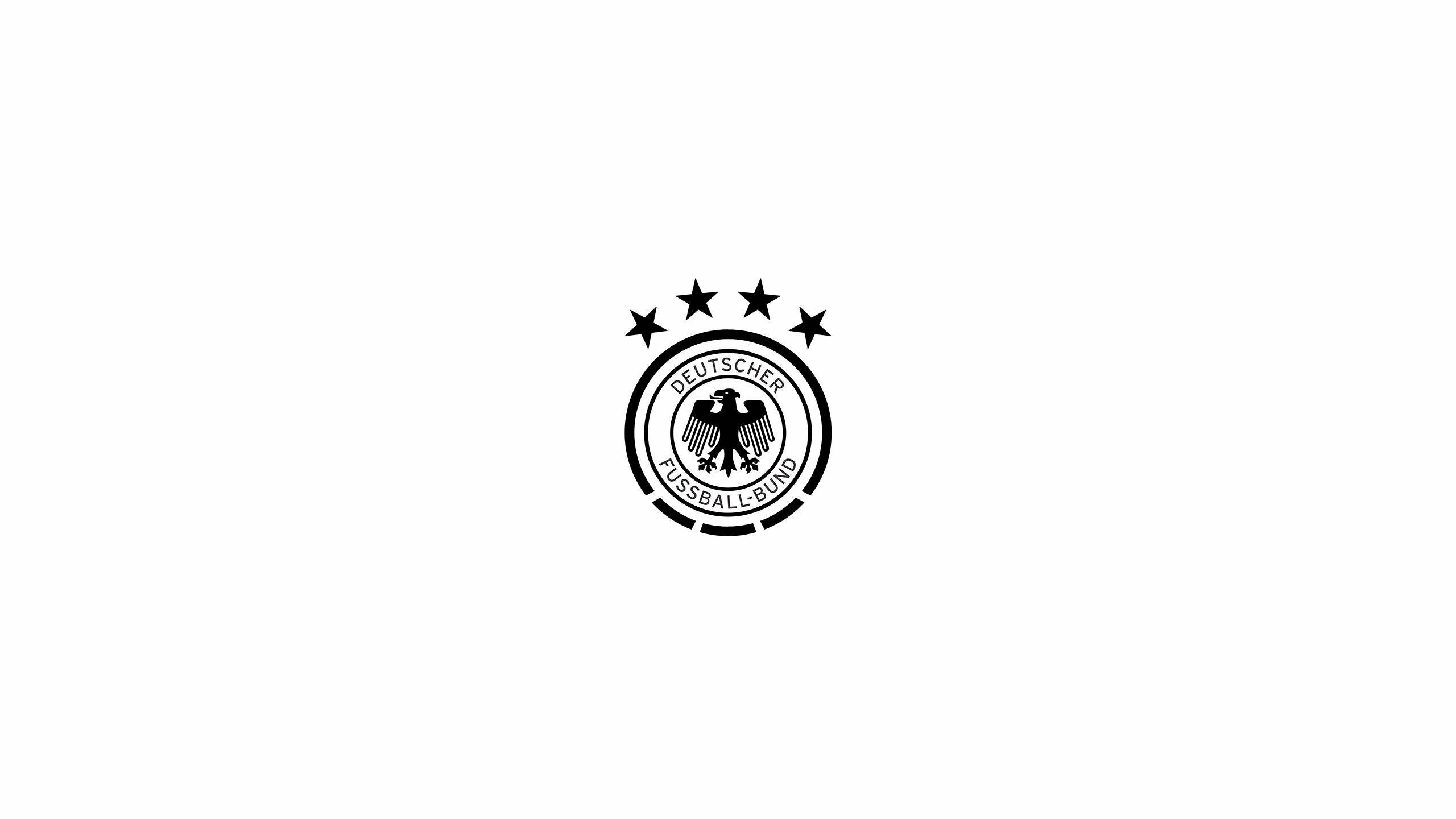 Download Minimalist Germany National Football Team Logo Wallpaper