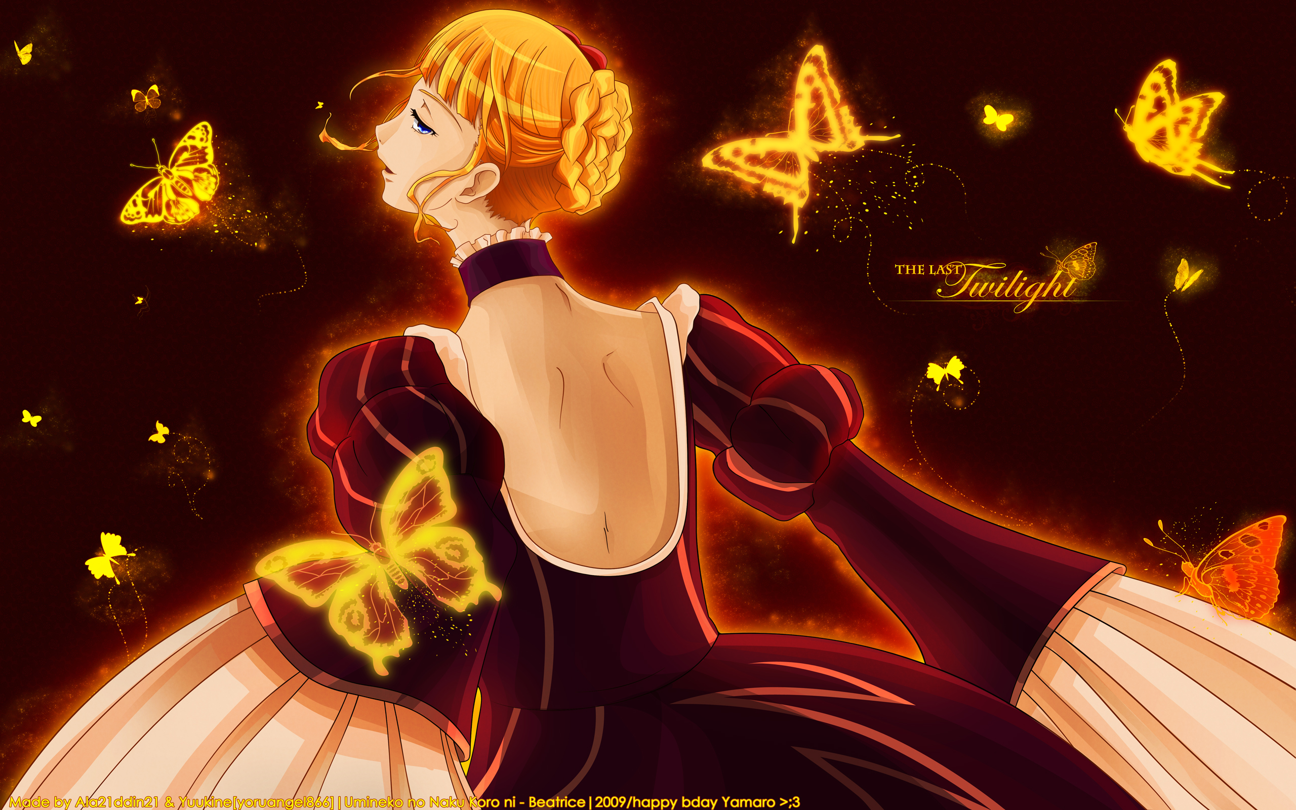 beatrice butterfly umineko no naku koro ni. konachan.com.com Anime Wallpaper