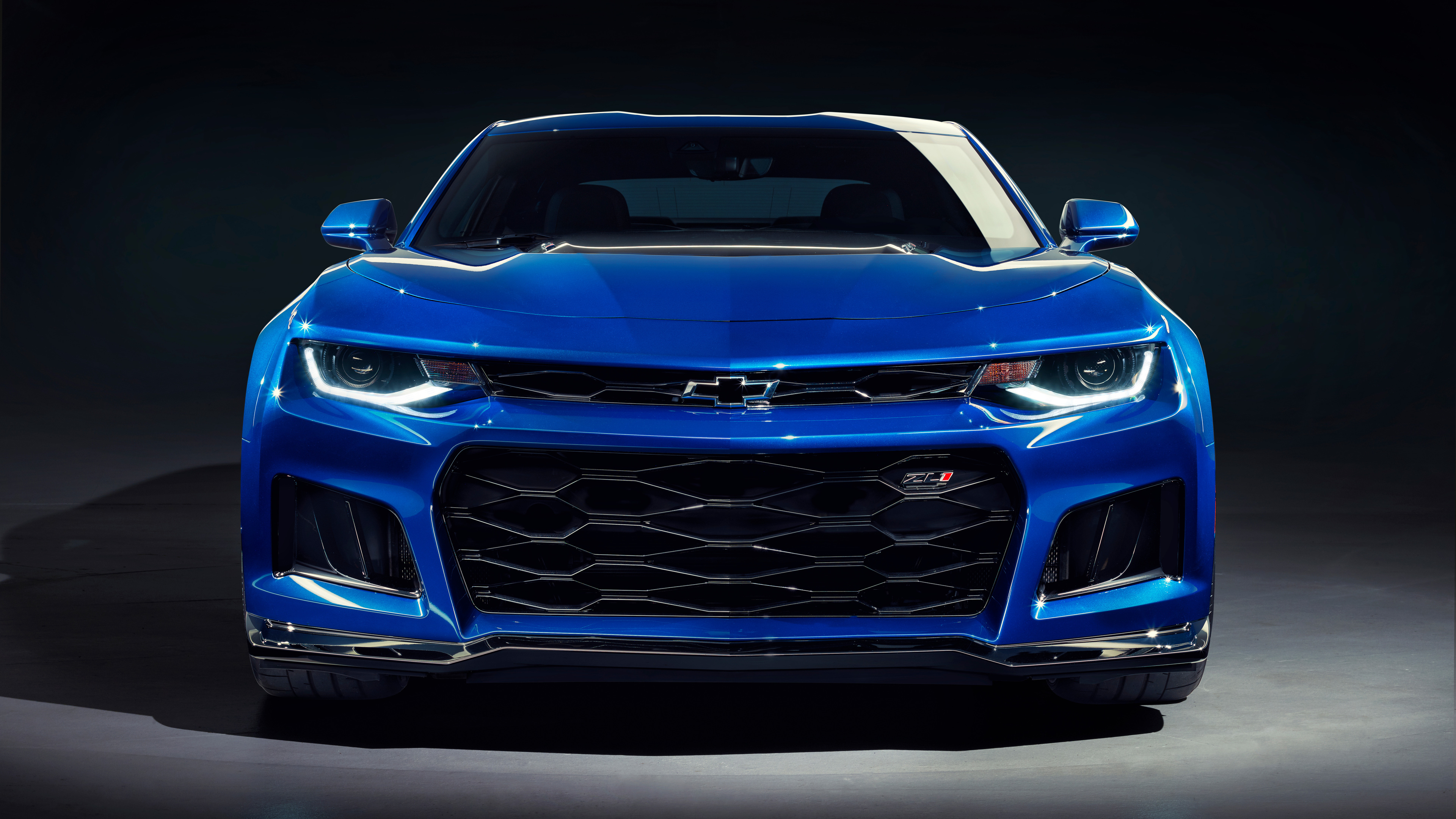 Wallpaper 4k Chevrolet Camaro ZL1 2019 Front 4k Wallpaper