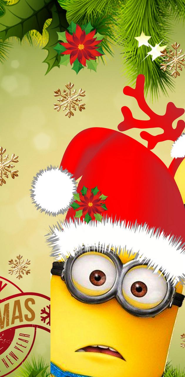 Minions Christmas wallpaper