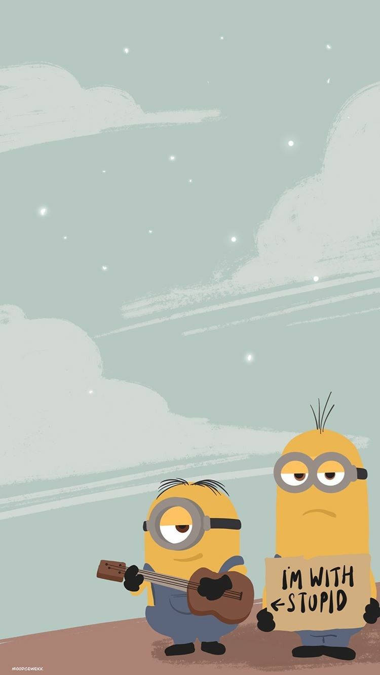 Download Minions With Guitar Phone Wallpaper