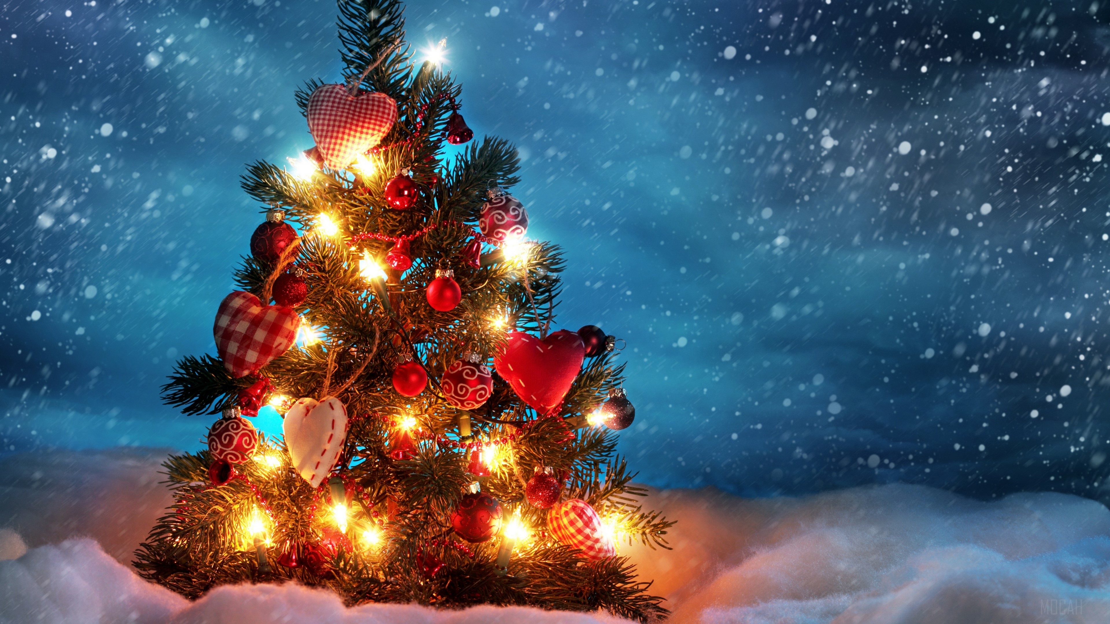 Full HD christmas lights wallpaper