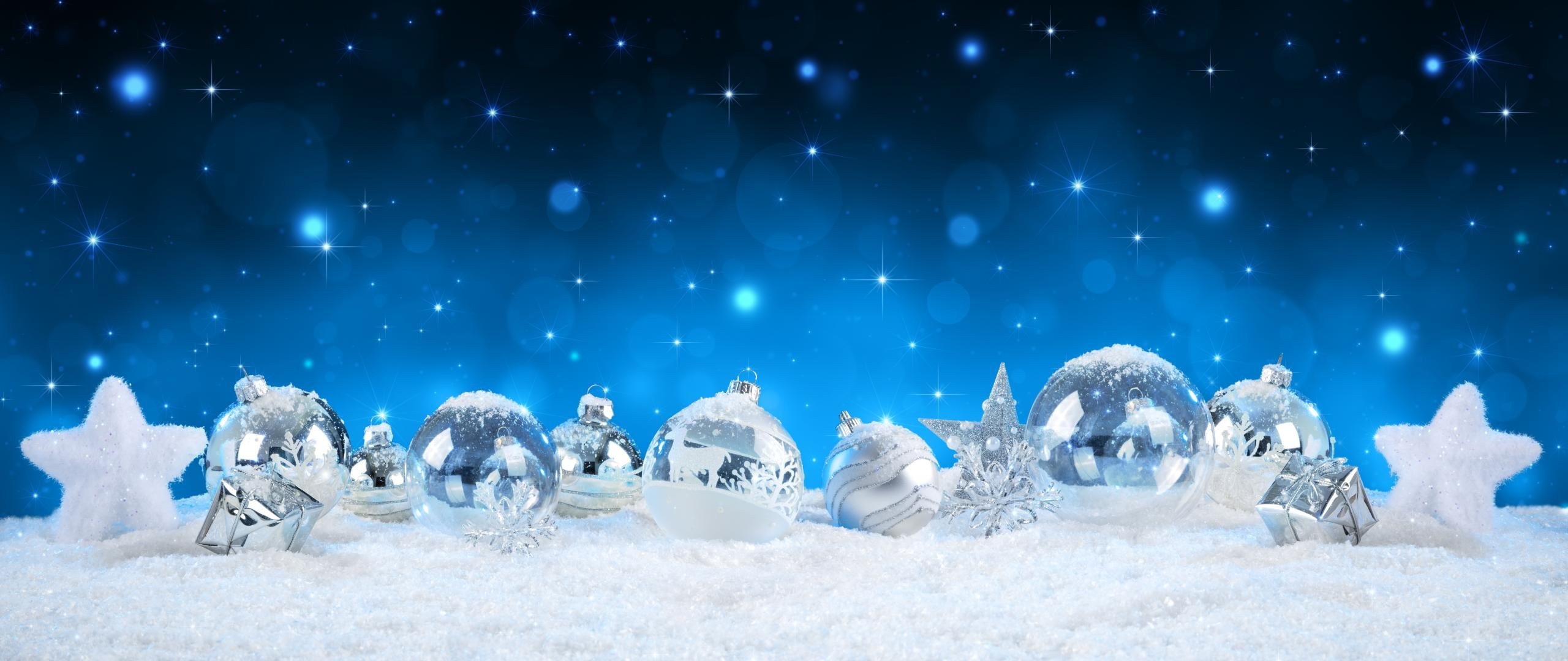 High resolution Christmas HD 2560x1080 wallpaper for desktop