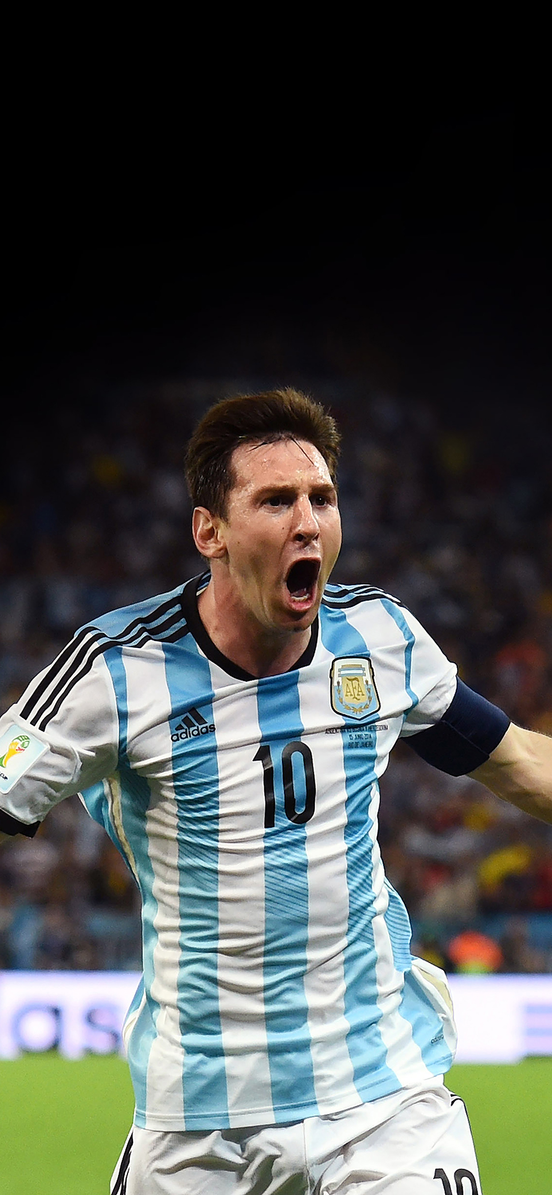 Messi Brazil Worldcup Goal Face