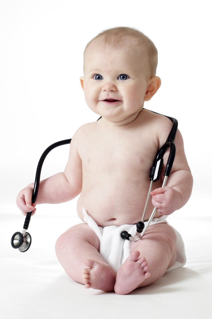 Child's Love Baby With Stethoscope