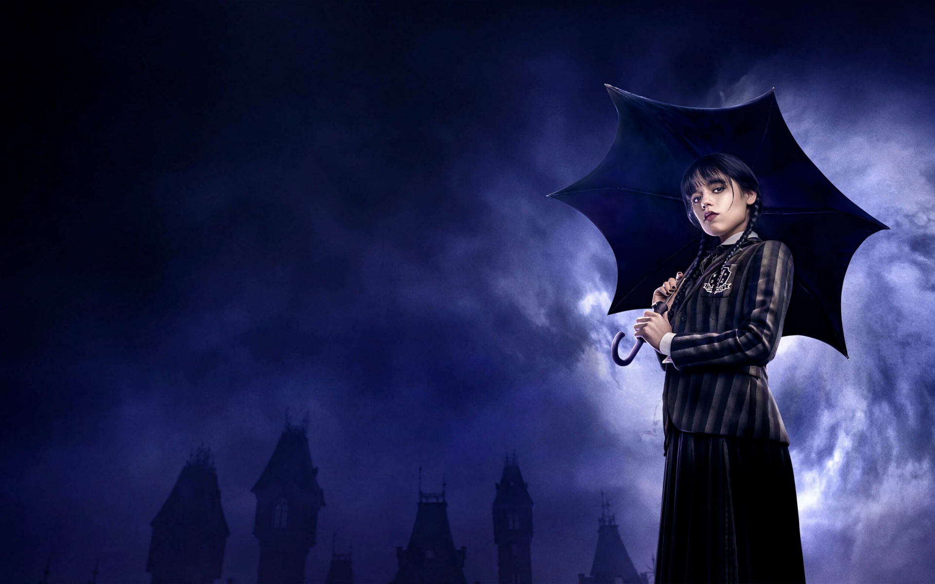 Jenna Ortega as Wednesday Addams Wallpaper 4K, Netflix series, Movies