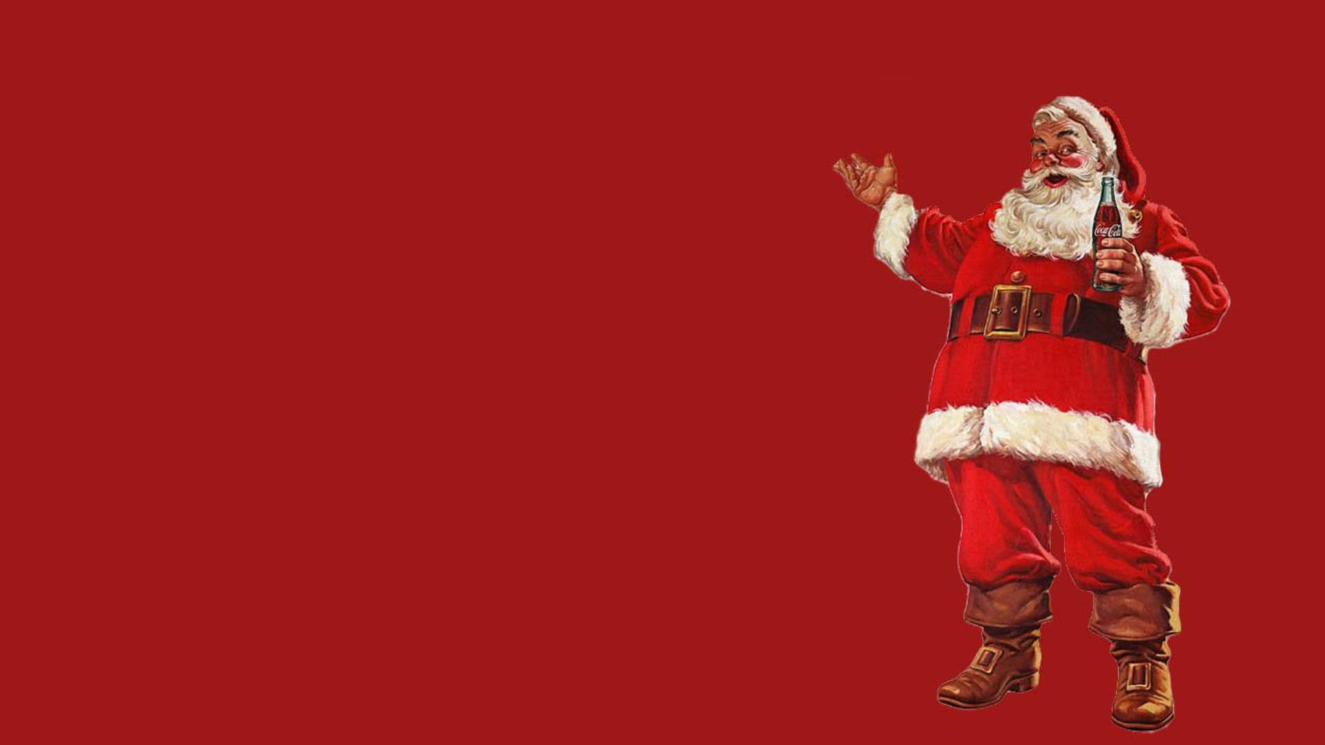 Download Santa Claus With Coca Cola Wallpaper