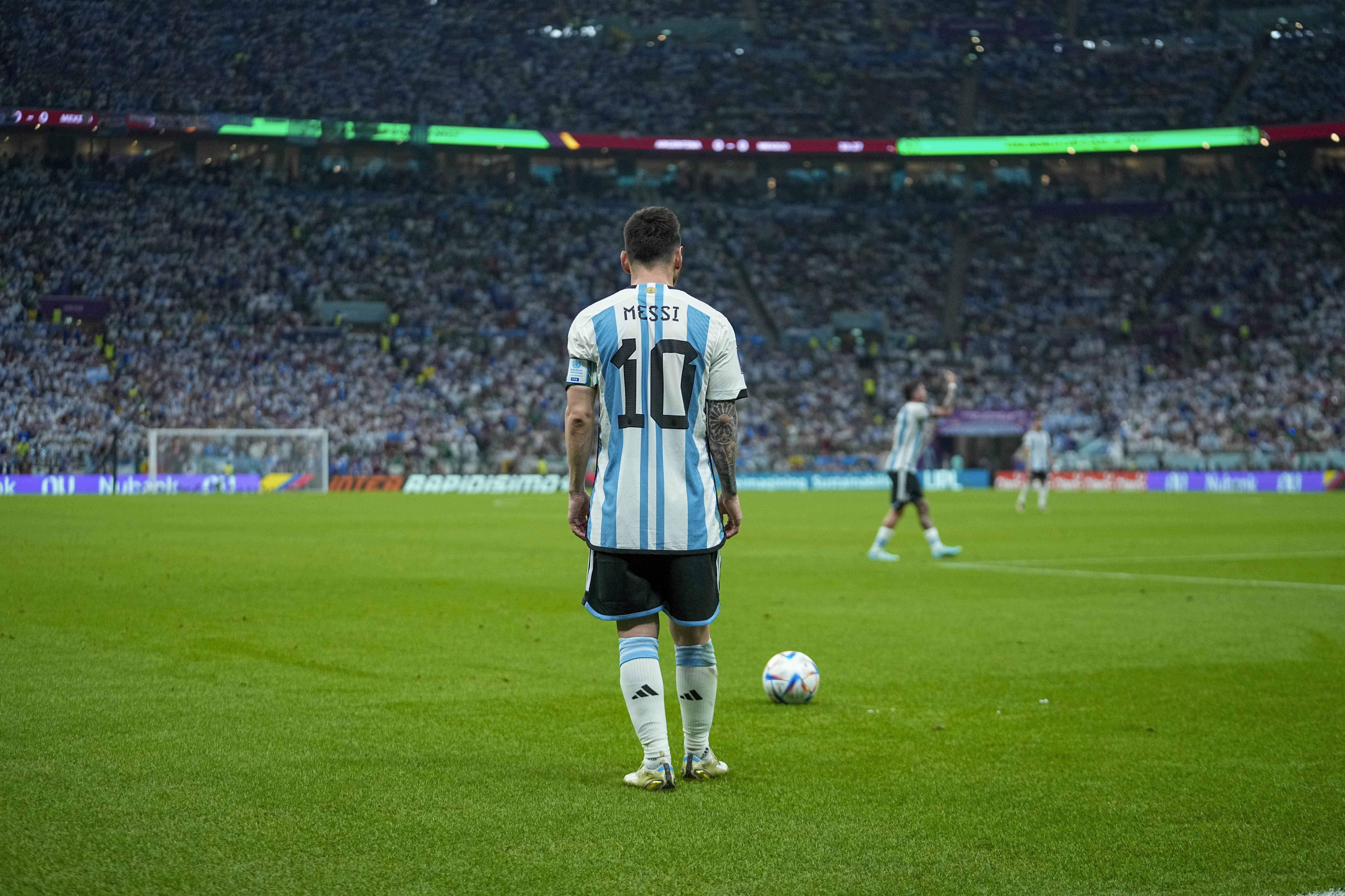 Photos: Messi magic guides relieved Argentina past Mexico. In Picture News