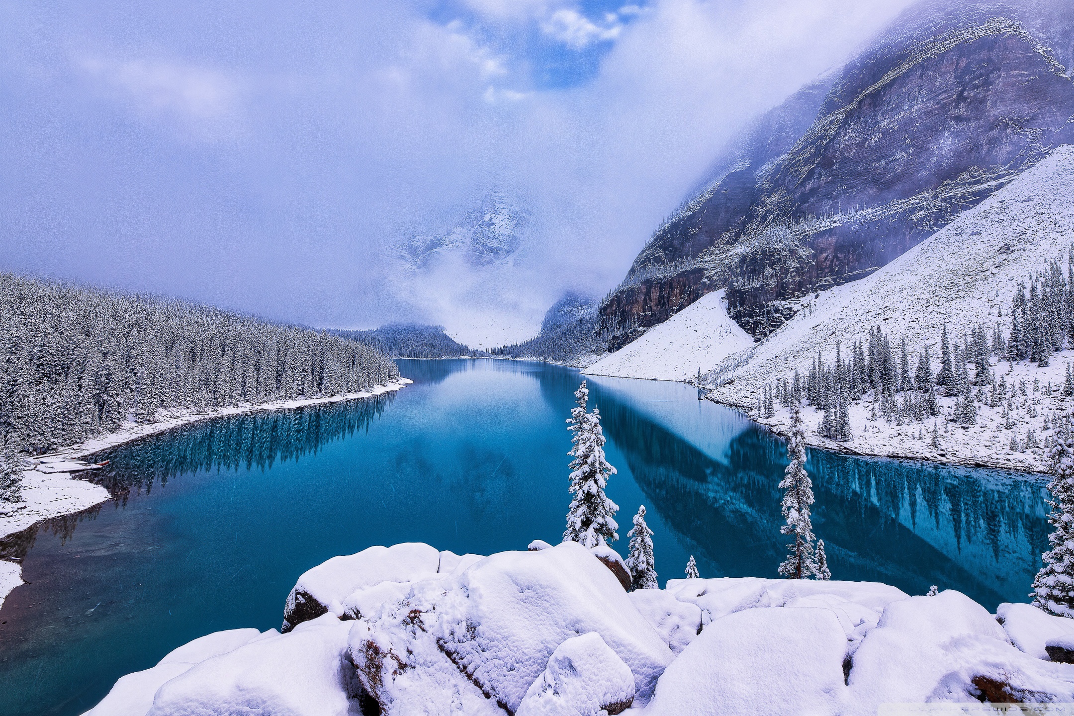 Mountain Winter Landscape Ultra HD Desktop Background Wallpaper for 4K UHD TV, Widescreen & UltraWide Desktop & Laptop, Tablet