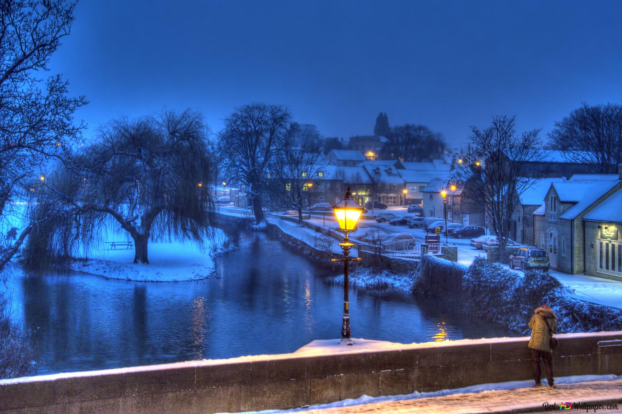 The Winter Night 4K wallpaper download