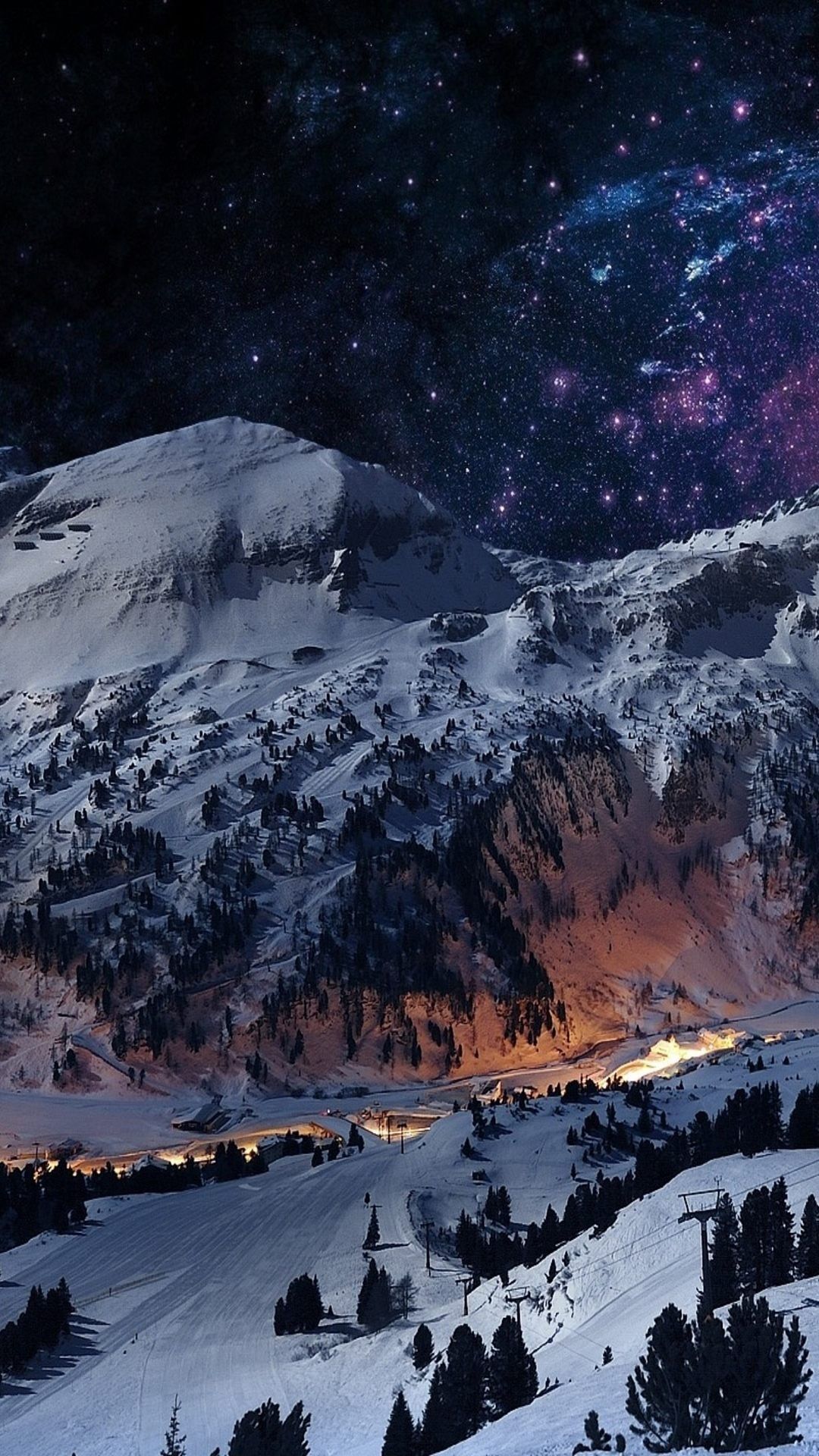 Night Mountain iPhone Wallpaper Free Night Mountain iPhone Background