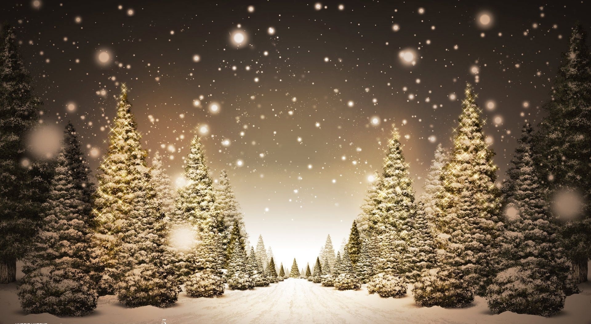 snowfall HD wallpaper, background