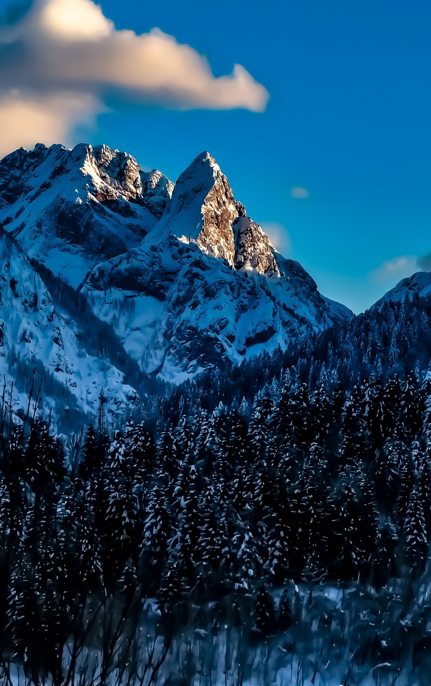 Download wallpaper 840x1336 snow mountains, winter, italy, iphone 5, iphone 5s, iphone 5c, ipod touch, 840x1336 HD background, 17080