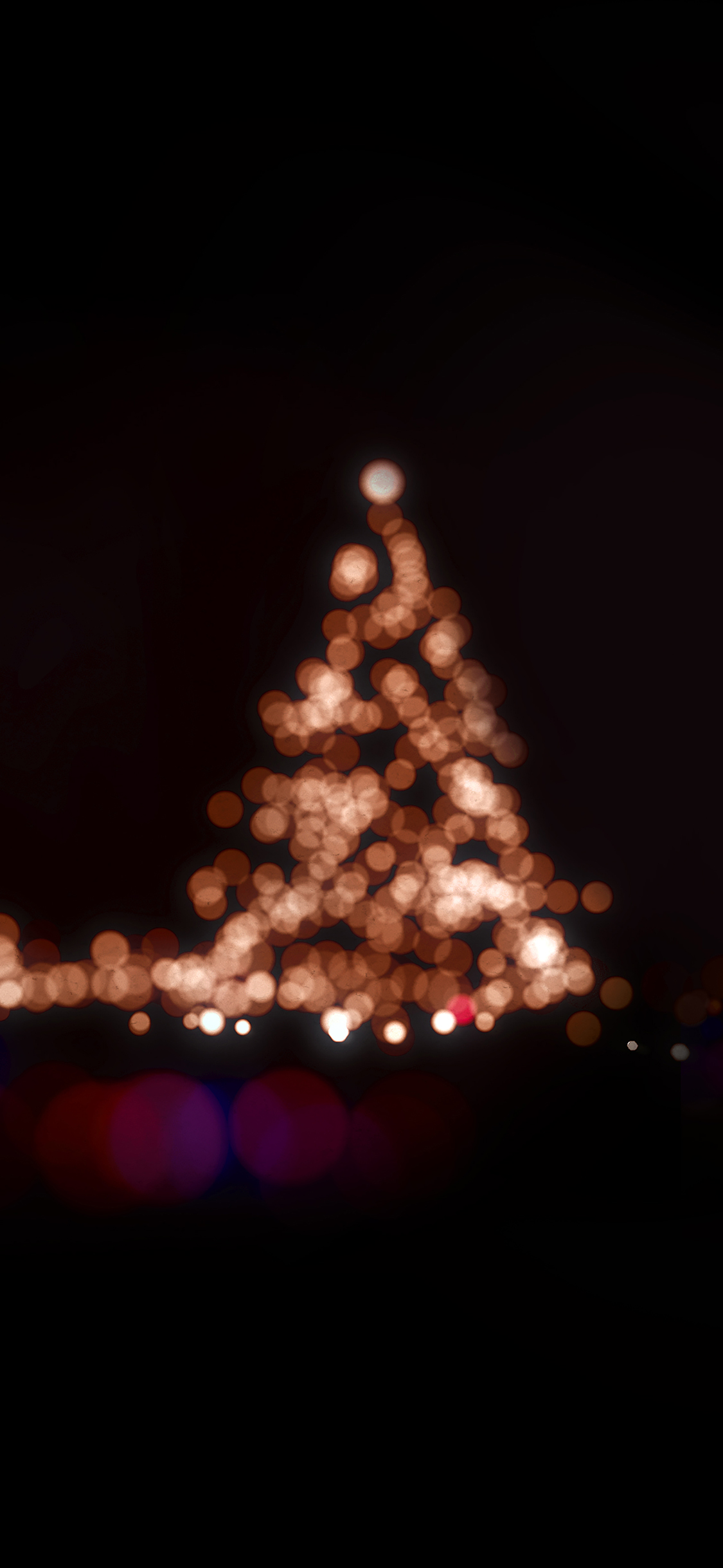 christmas lights bokeh love dark night