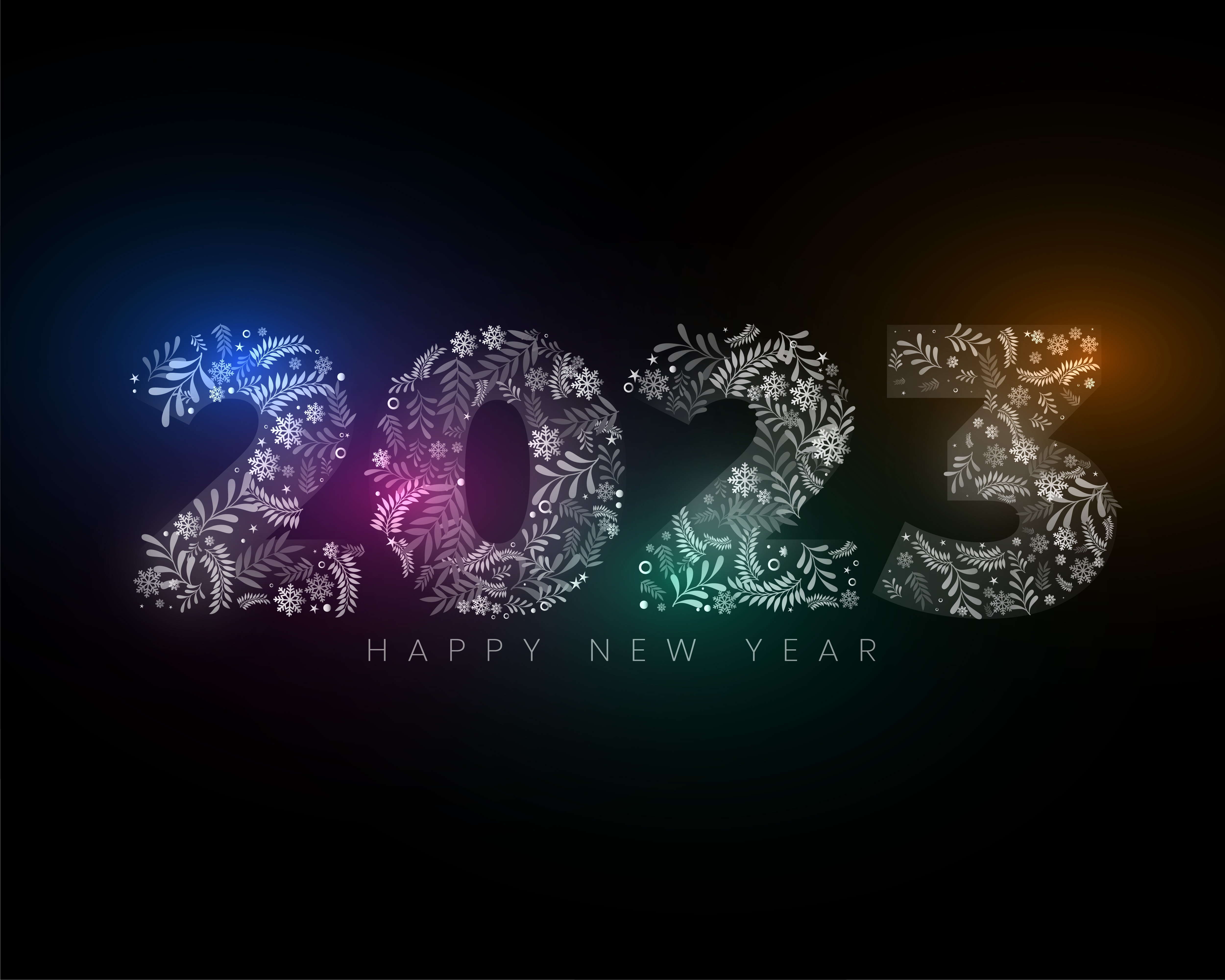 New Year Holiday 2023 Year Wallpaper:5001x4001
