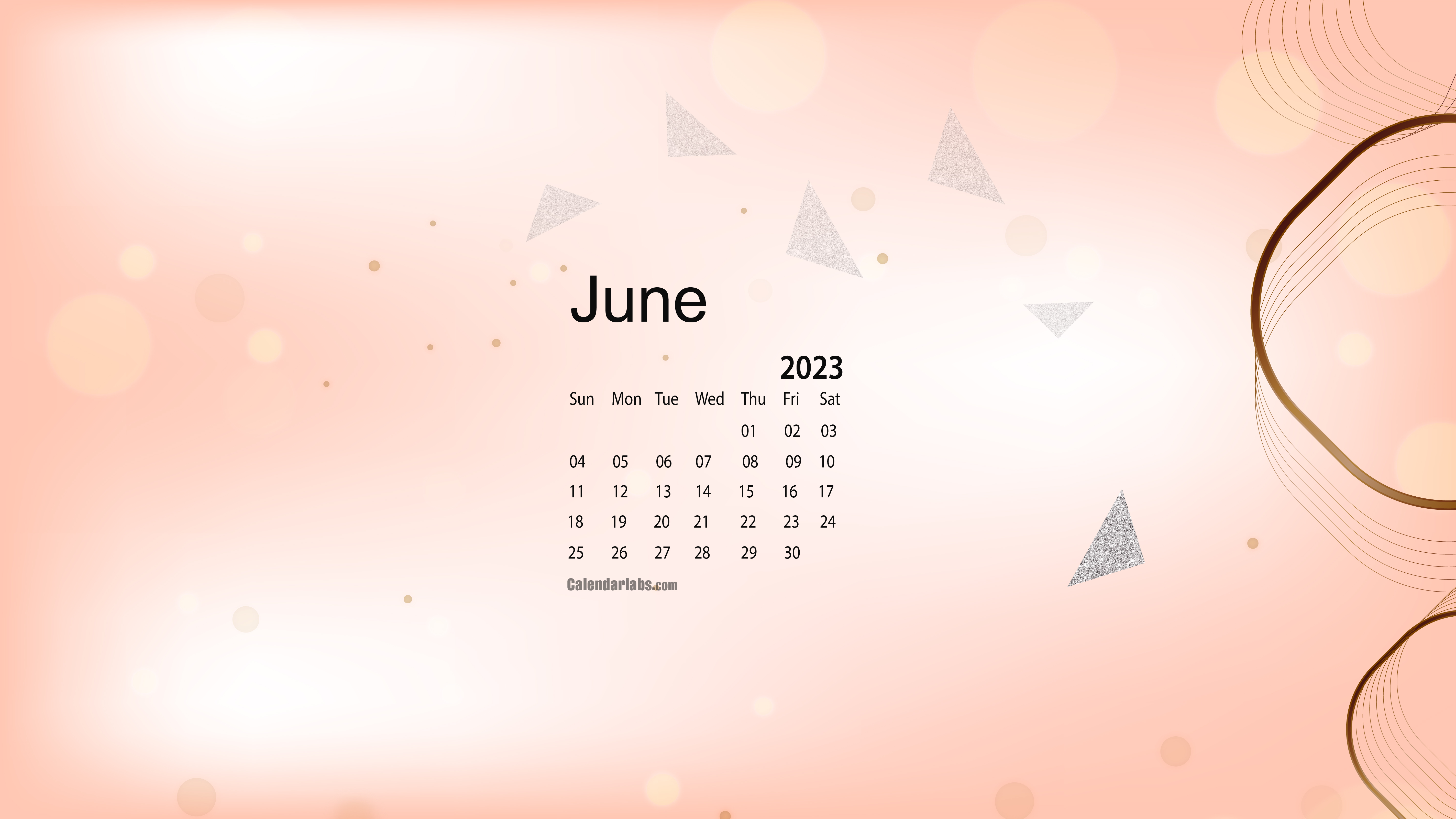 June 2023 Desktop Wallpaper Calendar