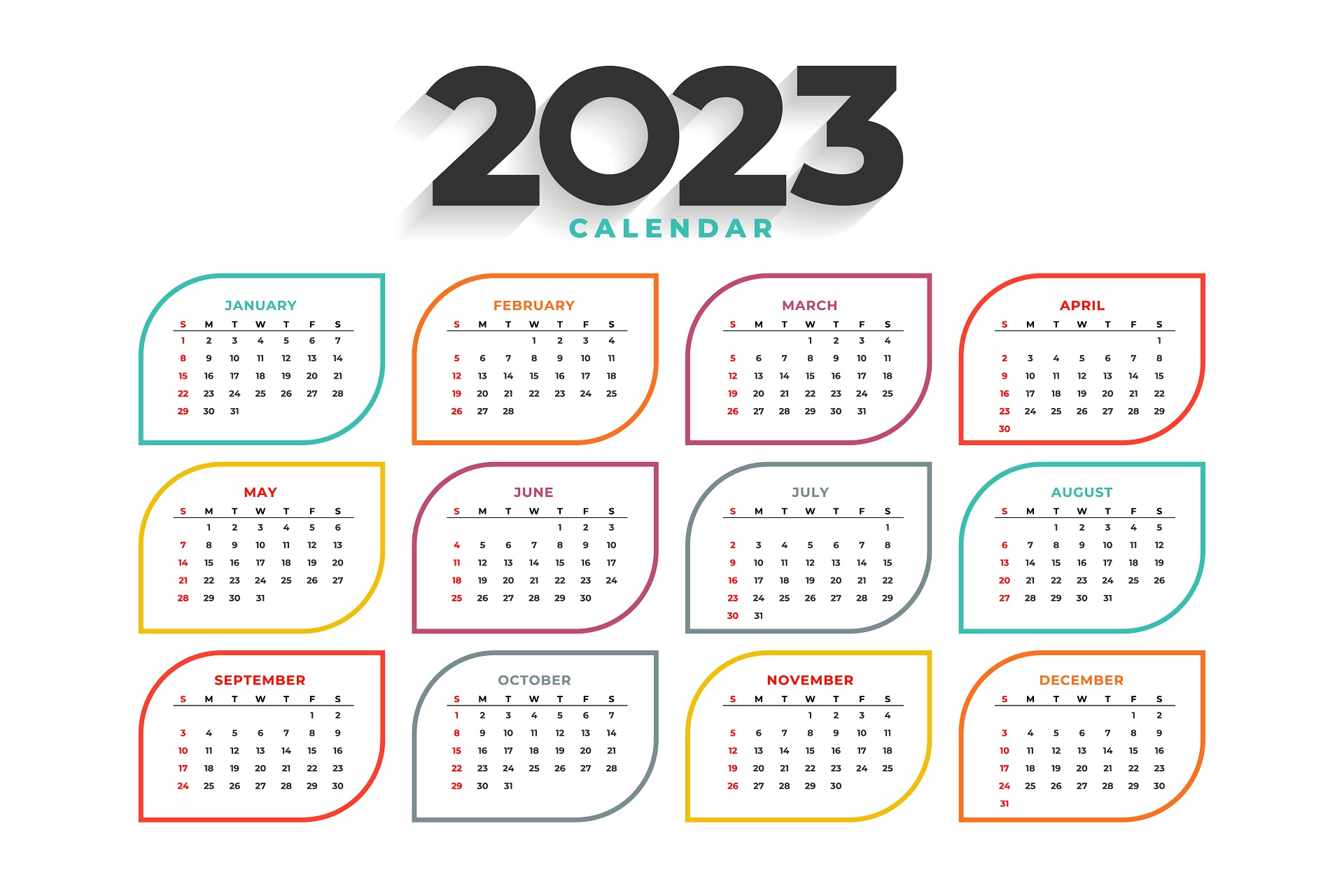 Calendar 2023 Desktop Wallpaper