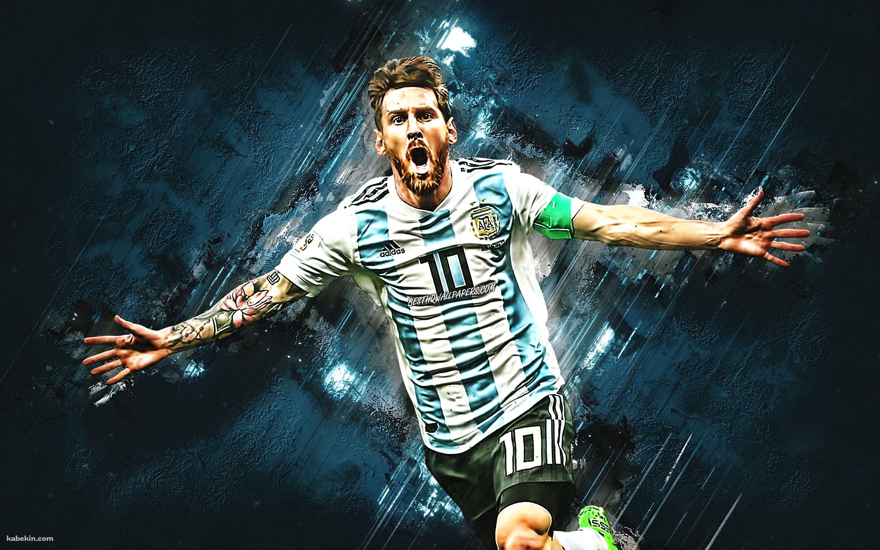 Lionel Messi Soccer Argentina National Team 2022 Qatar World Cup Winner(2880x1800px) Desktop PC HD Wallpaper