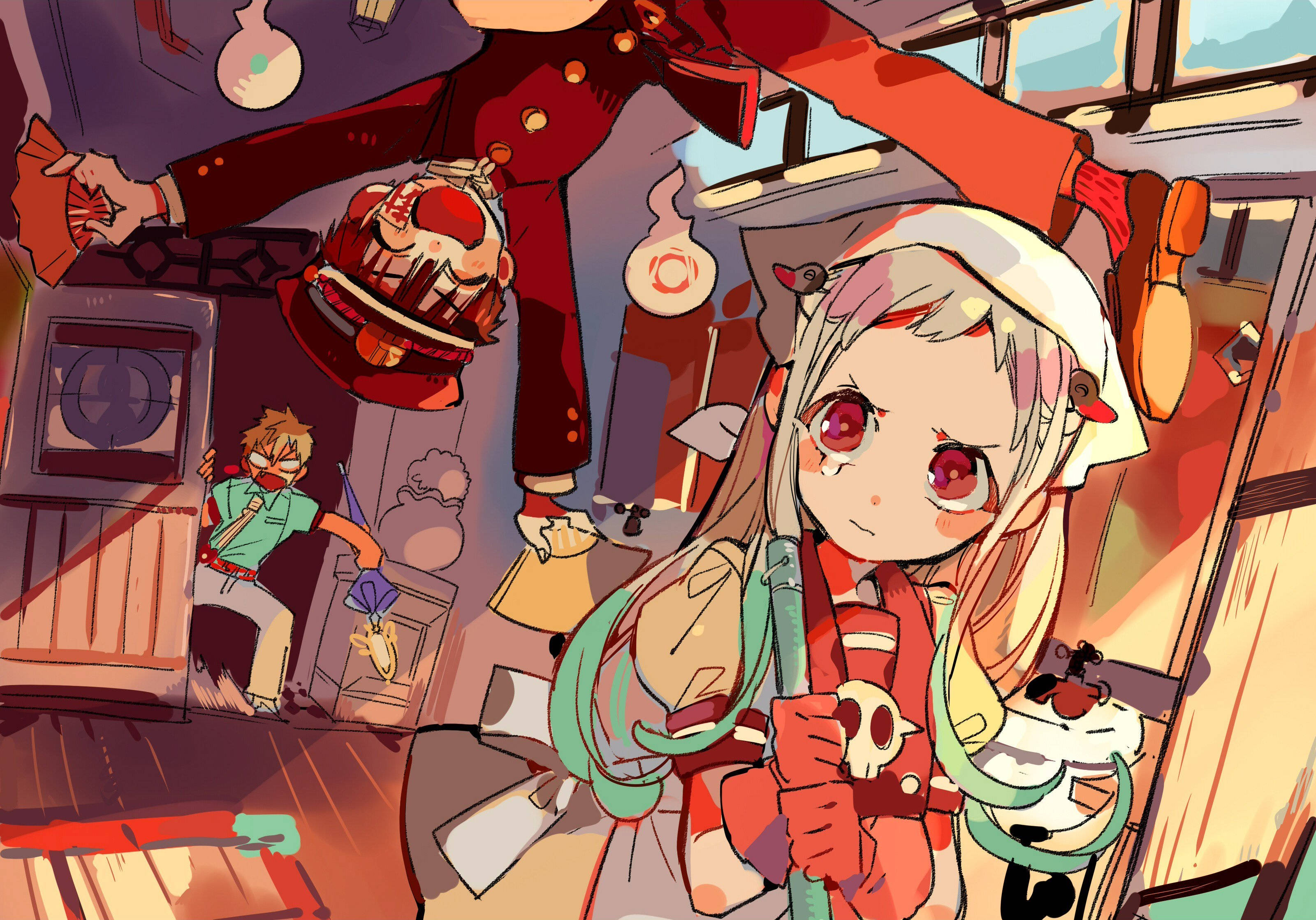 Download Hanako Kun Assistant Yashiro Nene Wallpaper