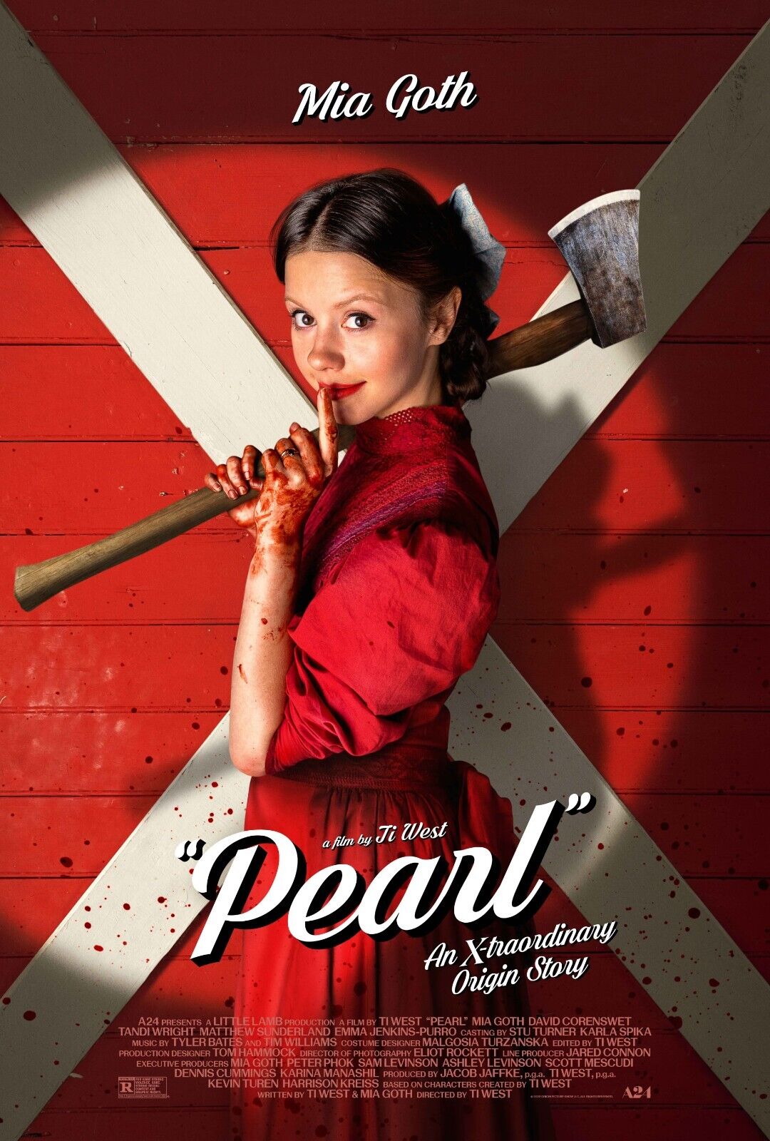 2022 Pearl Movie Poster 11X17 Mia Goth The Projectionist Ruth Mitzy Horror