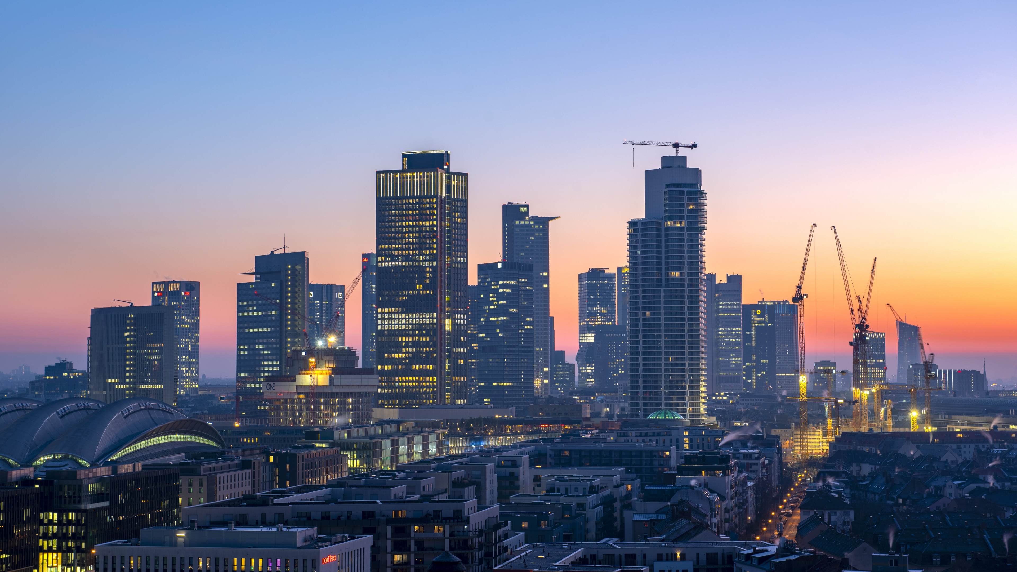 Wallpaper Skyline Frankfurt am Main / Frankfurt