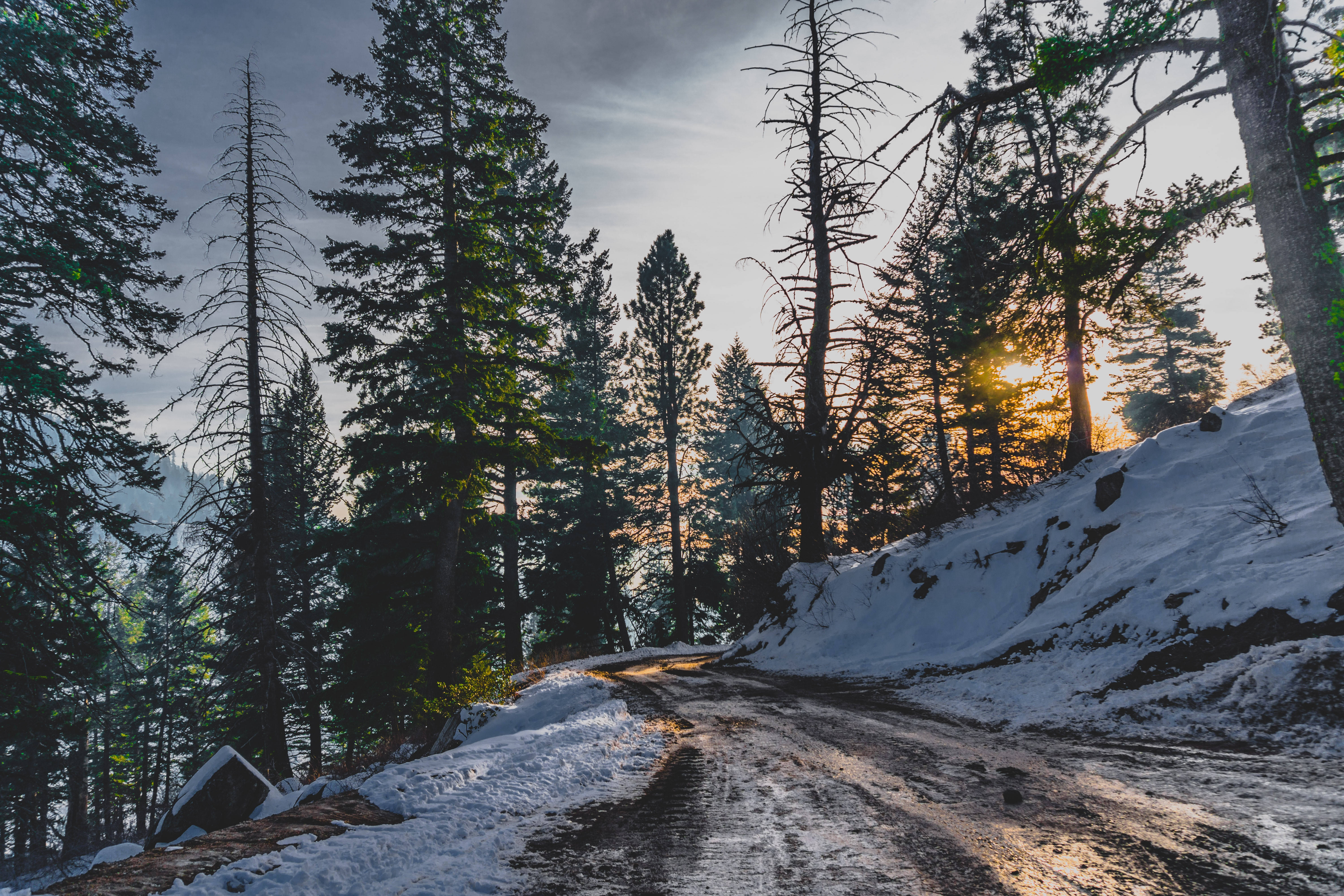 Snowy Winter Road Ultra HD Wallpapers - Wallpaper Cave