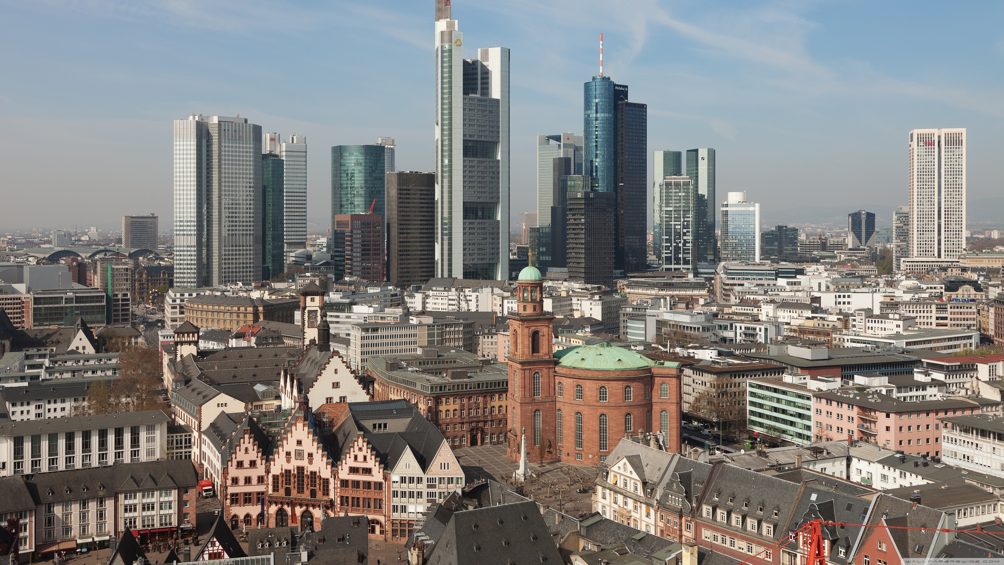 Historical city centre of Frankfurt, Germany Ultra HD Desktop Background Wallpaper for 4K UHD TV, Widescreen & UltraWide Desktop & Laptop, Multi Display, Dual Monitor, Tablet