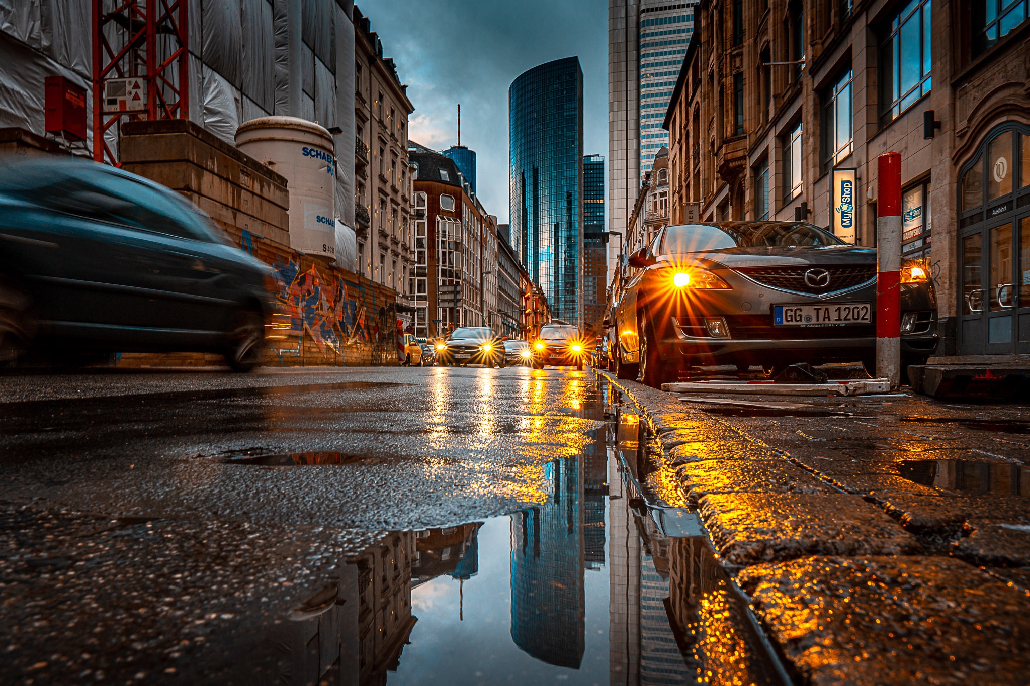 Frankfurt HD, Germany, Road, Car, Building Gallery HD Wallpaper