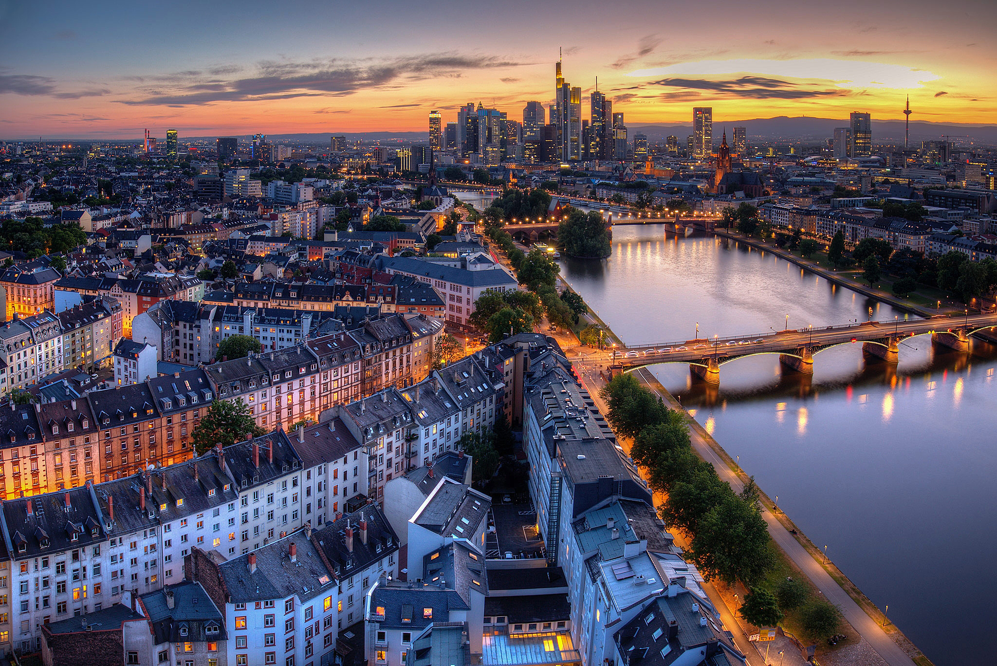 Wallpaper. Cities. photo. picture. the city, Frankfurt, Frankfurt, Germany, home