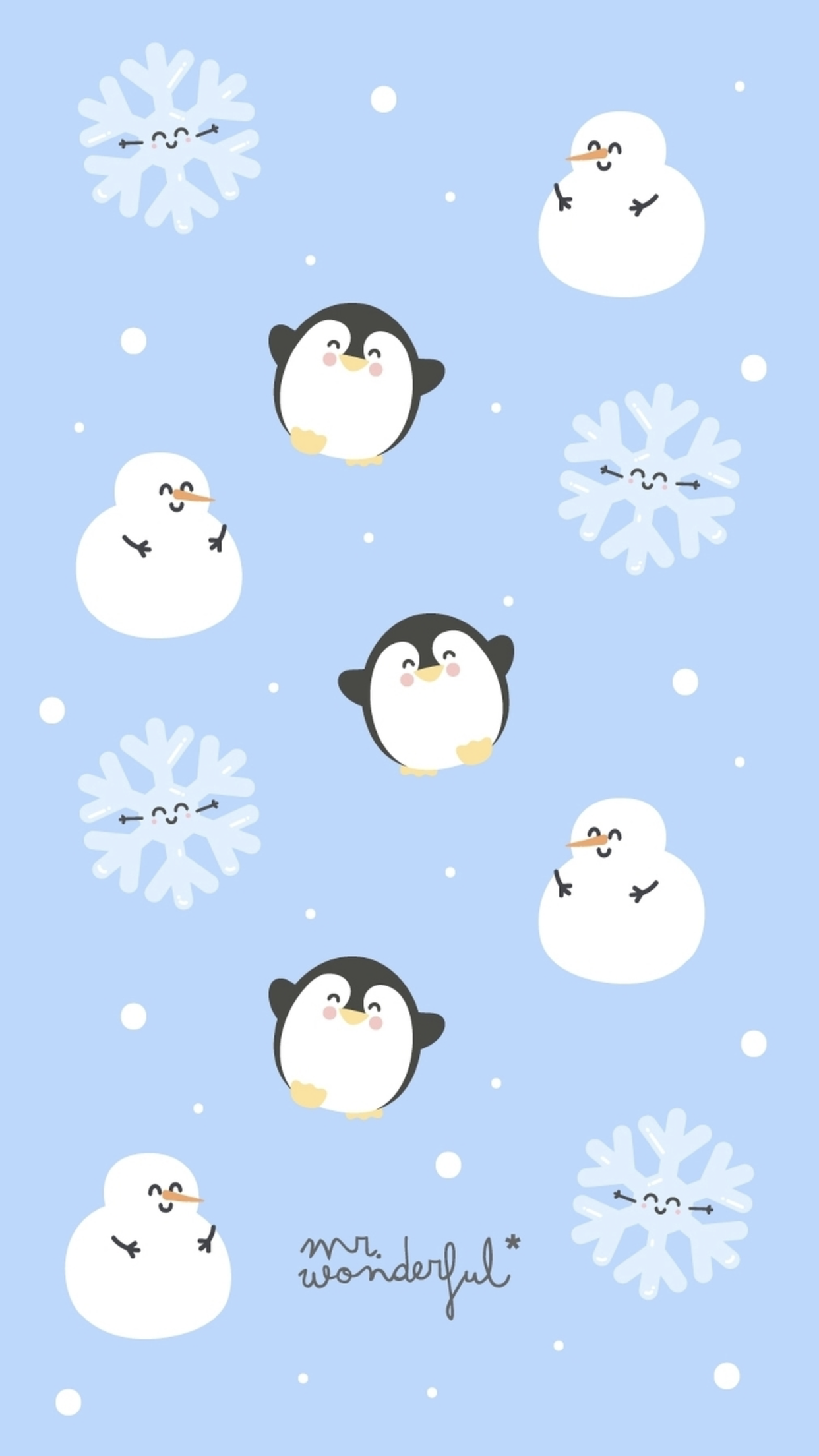 Cute Winter Penguin Wallpaper