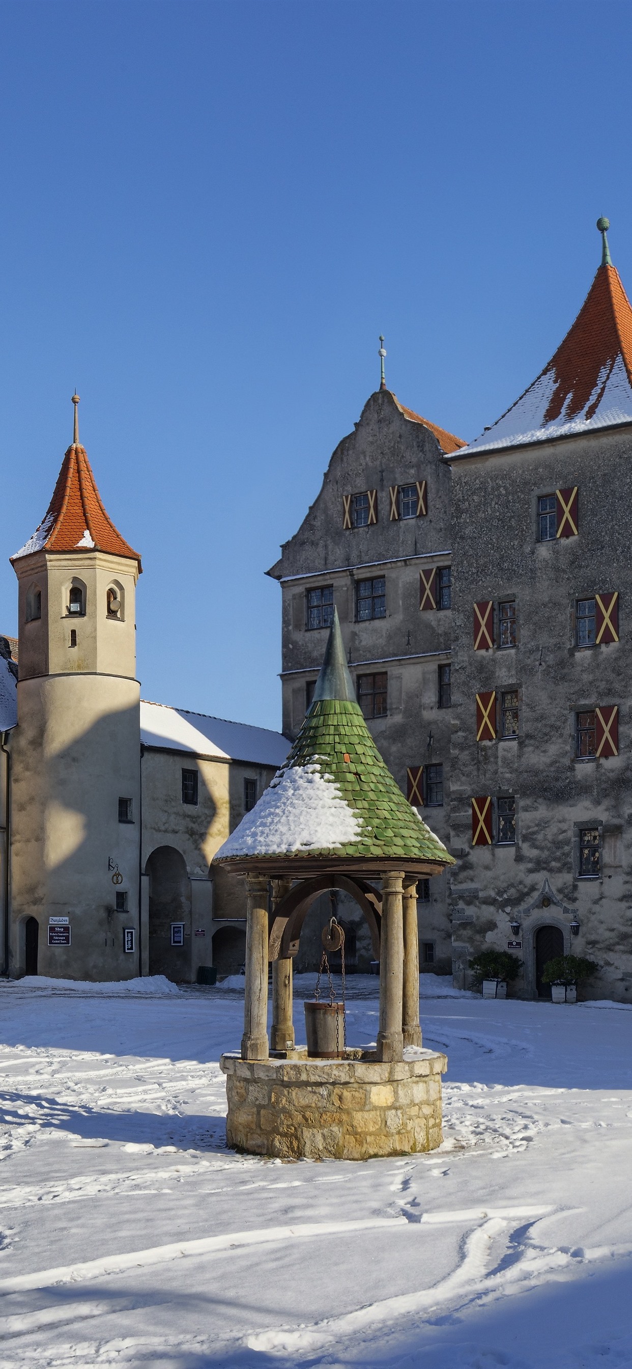 Germany, Hamburg, Buildings, Castle, Snow, Winter 1242x2688 IPhone 11 Pro XS Max Wallpaper, Background, Picture, Image