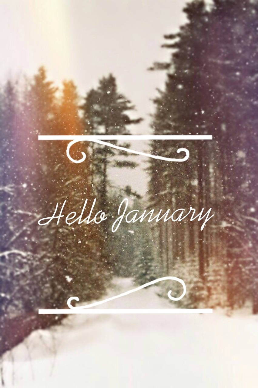 Download Hello January Aesthetic Filter Wallpaper