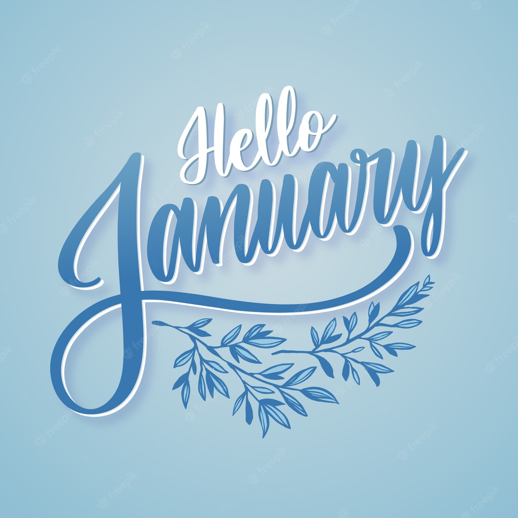 Hello january Vectors & Illustrations for Free Download