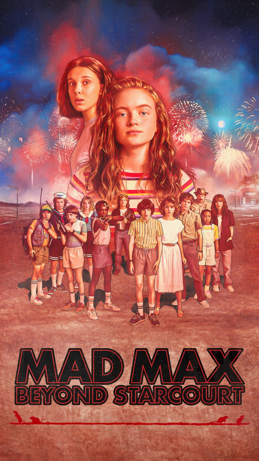 Stranger Things background. but stranger