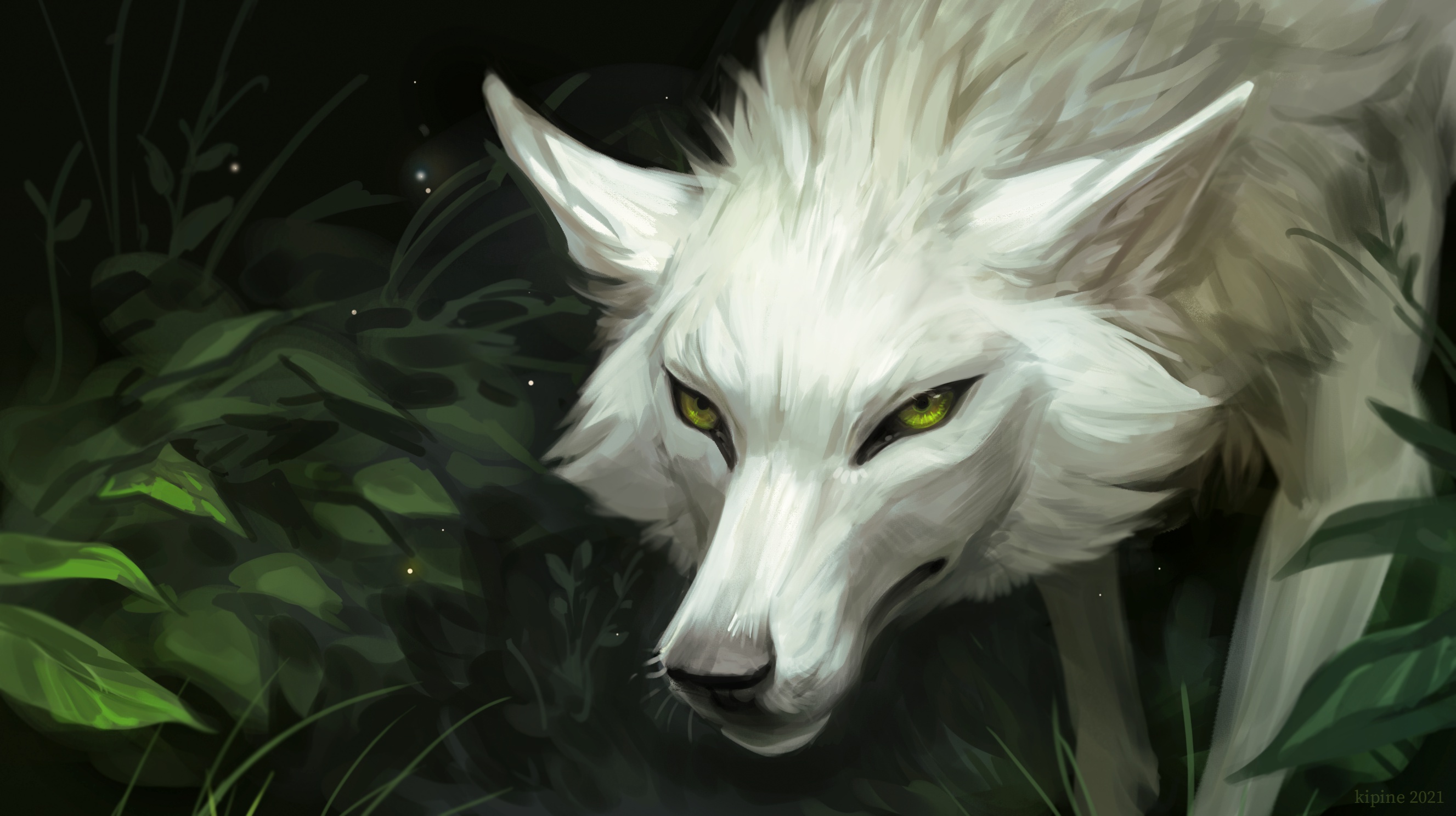 Fantasy Wolf HD Wallpaper