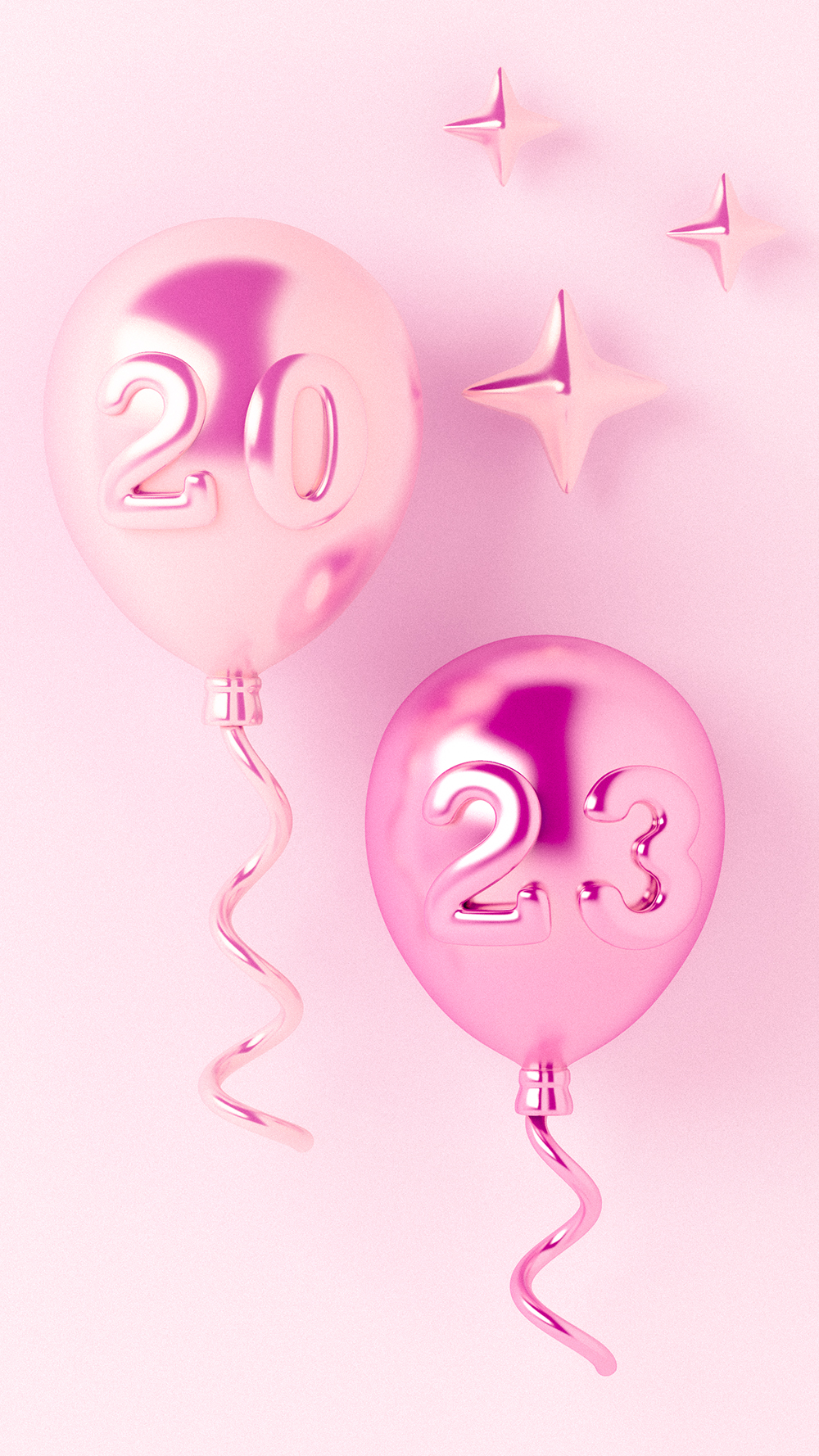 Happy New Year! Aesthetic New Year image for social media ♥ ⋆ The Aesthetic Shop