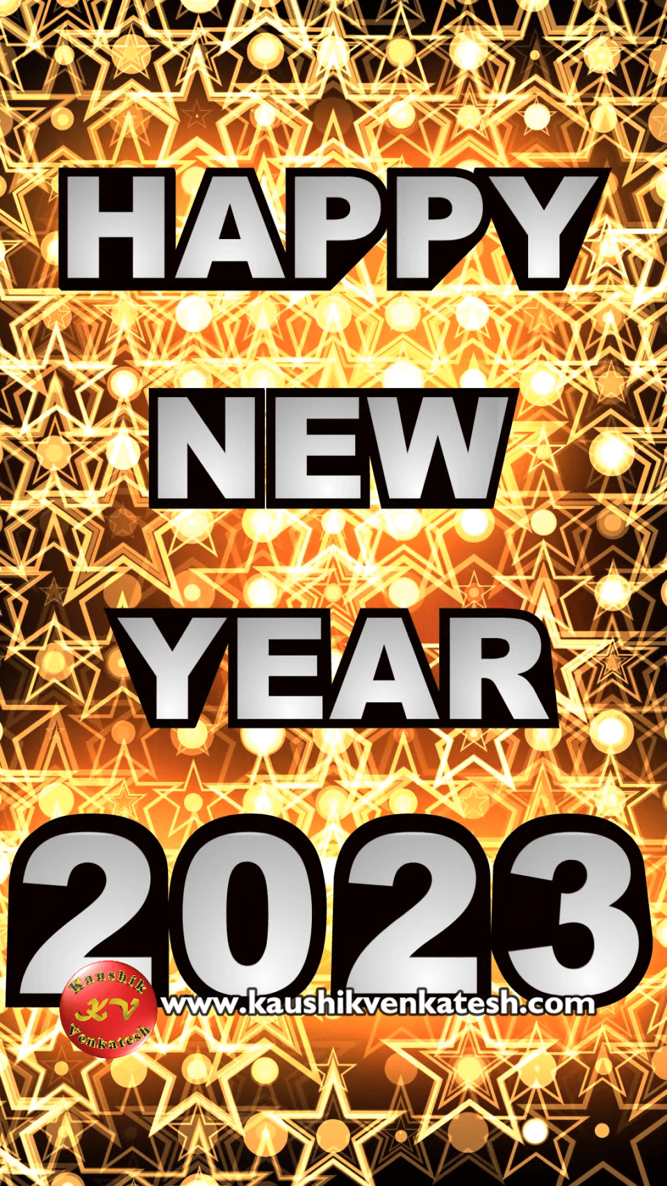 Happy New Year Wallpaper 2023  Kaushik Venkatesh