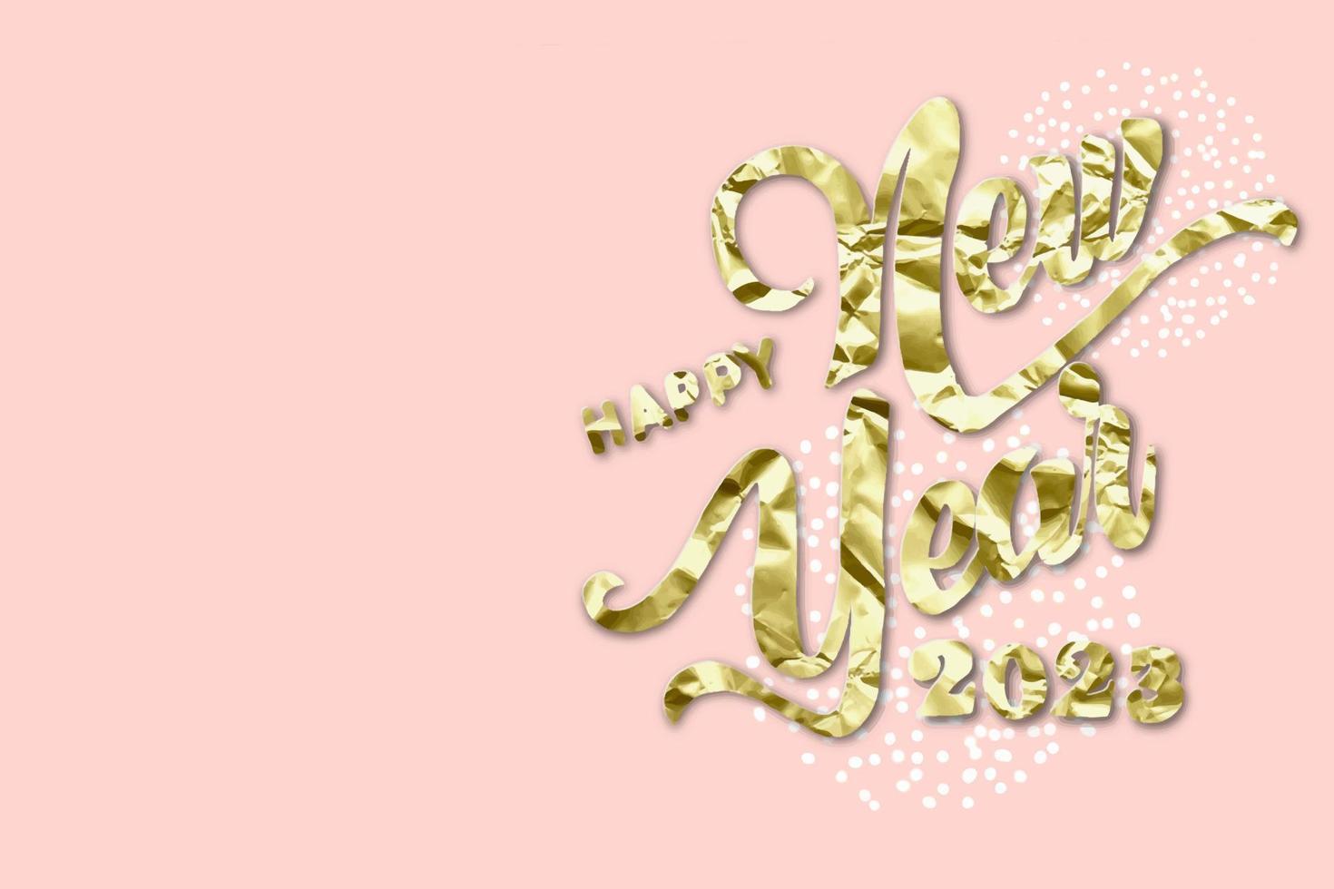 Happy new year 2023 is coming wallpaper with blank space can put text on clean cute color