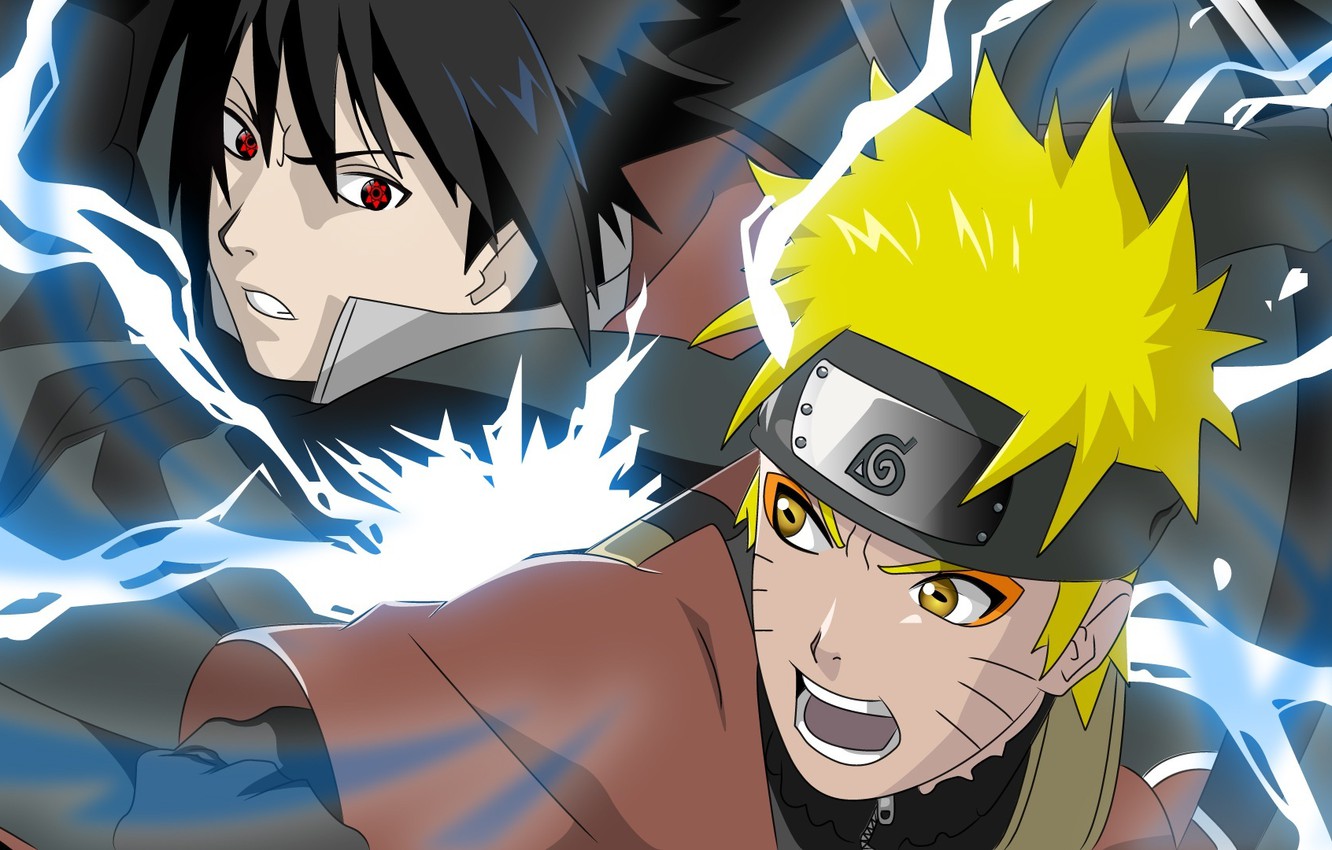 Wallpaper Chidori, naruto, sasuke uchiha, naruto Uzumaki image for desktop, section прочее