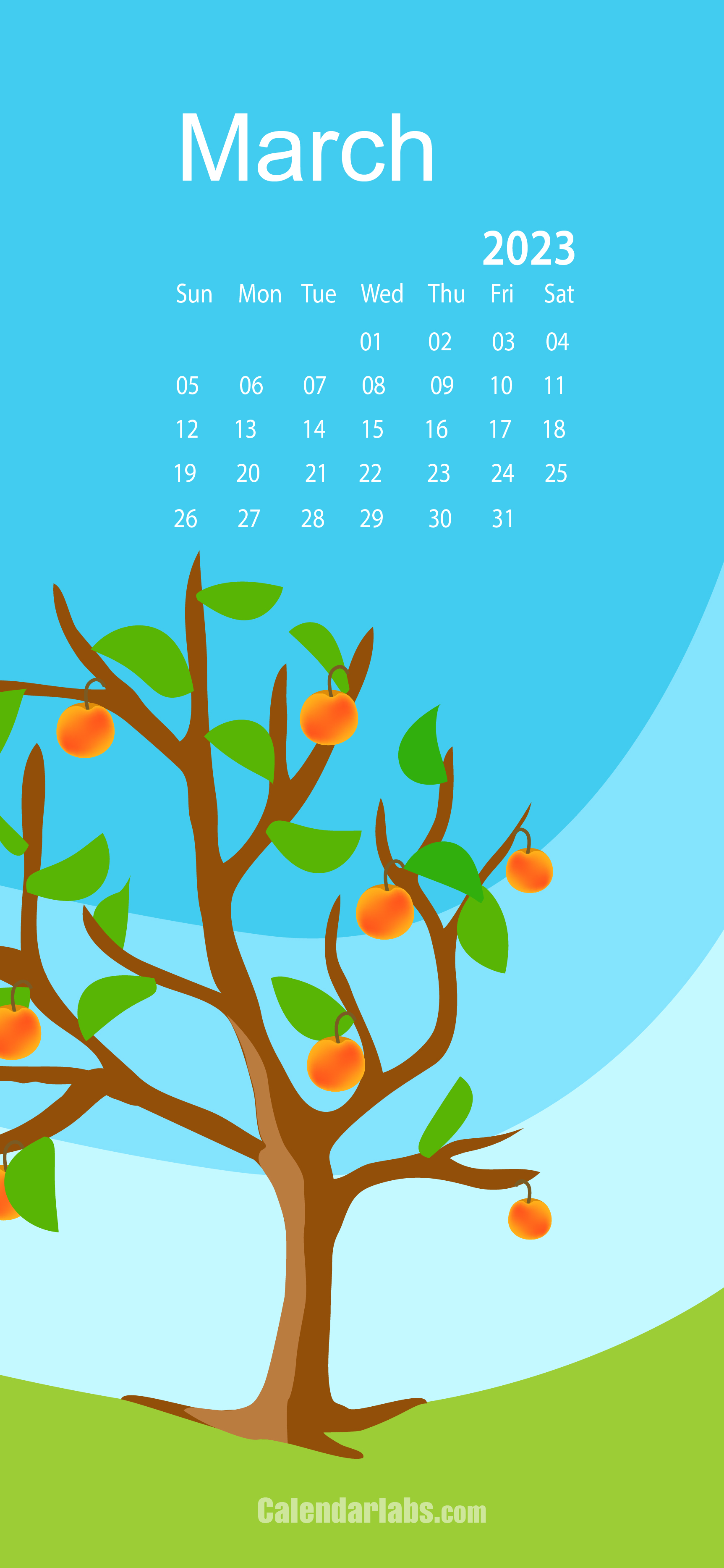 March 2023 Desktop Wallpaper Calendar