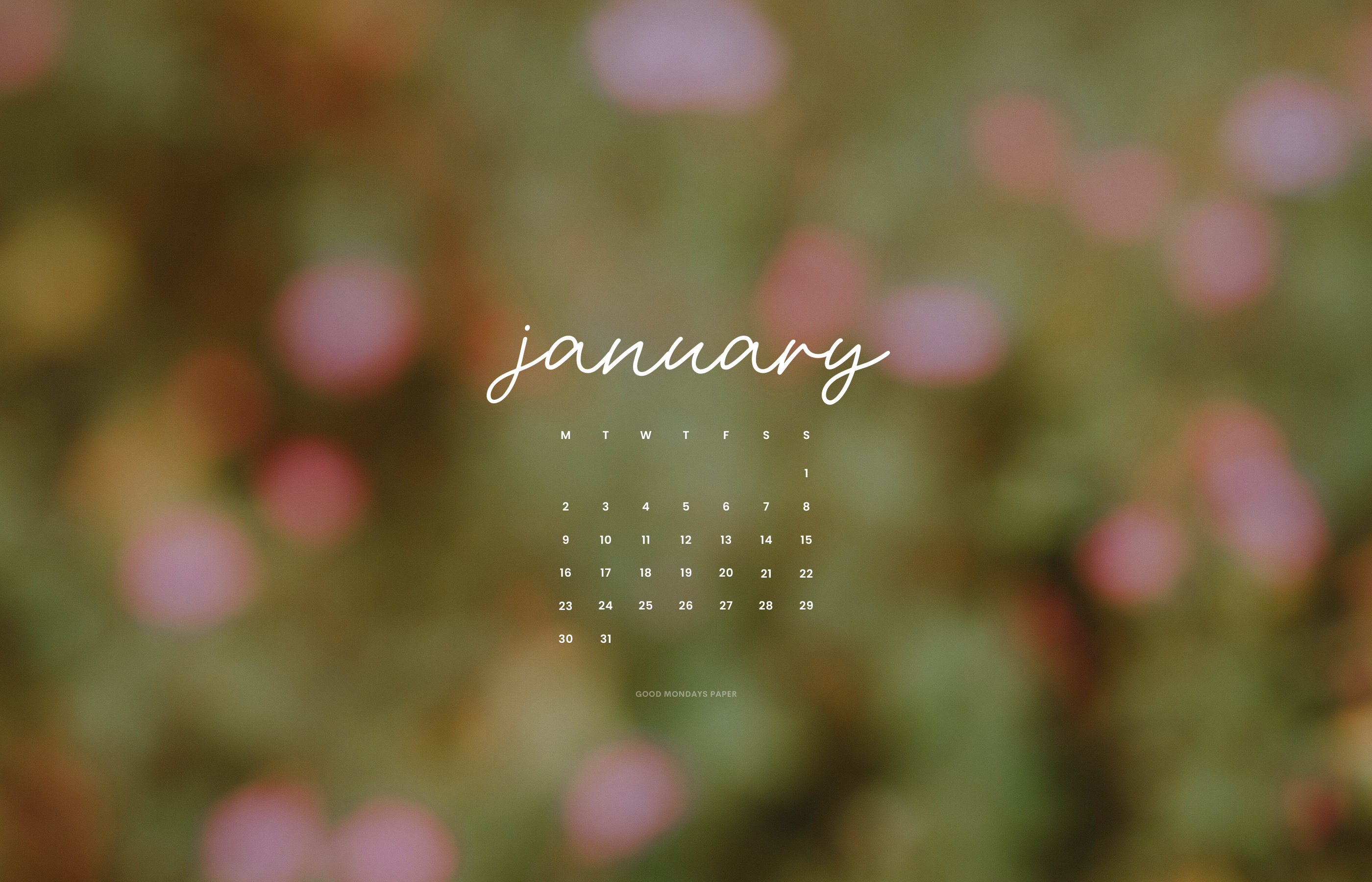 January 2023 Wallpaper