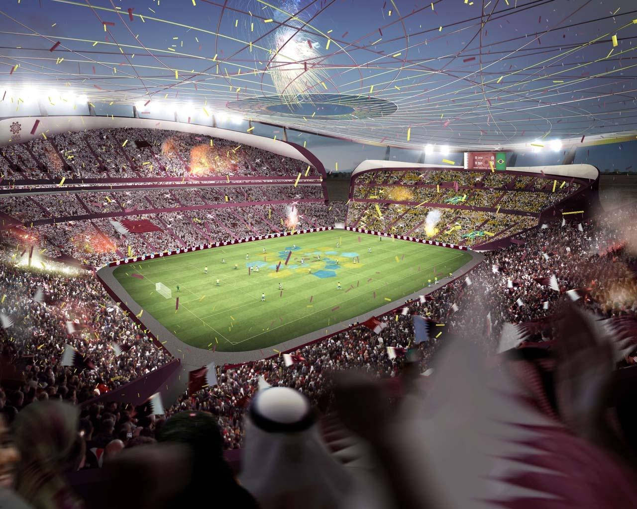 Download Lusail Stadium Interiors Fifa World Cup 2022 Wallpaper