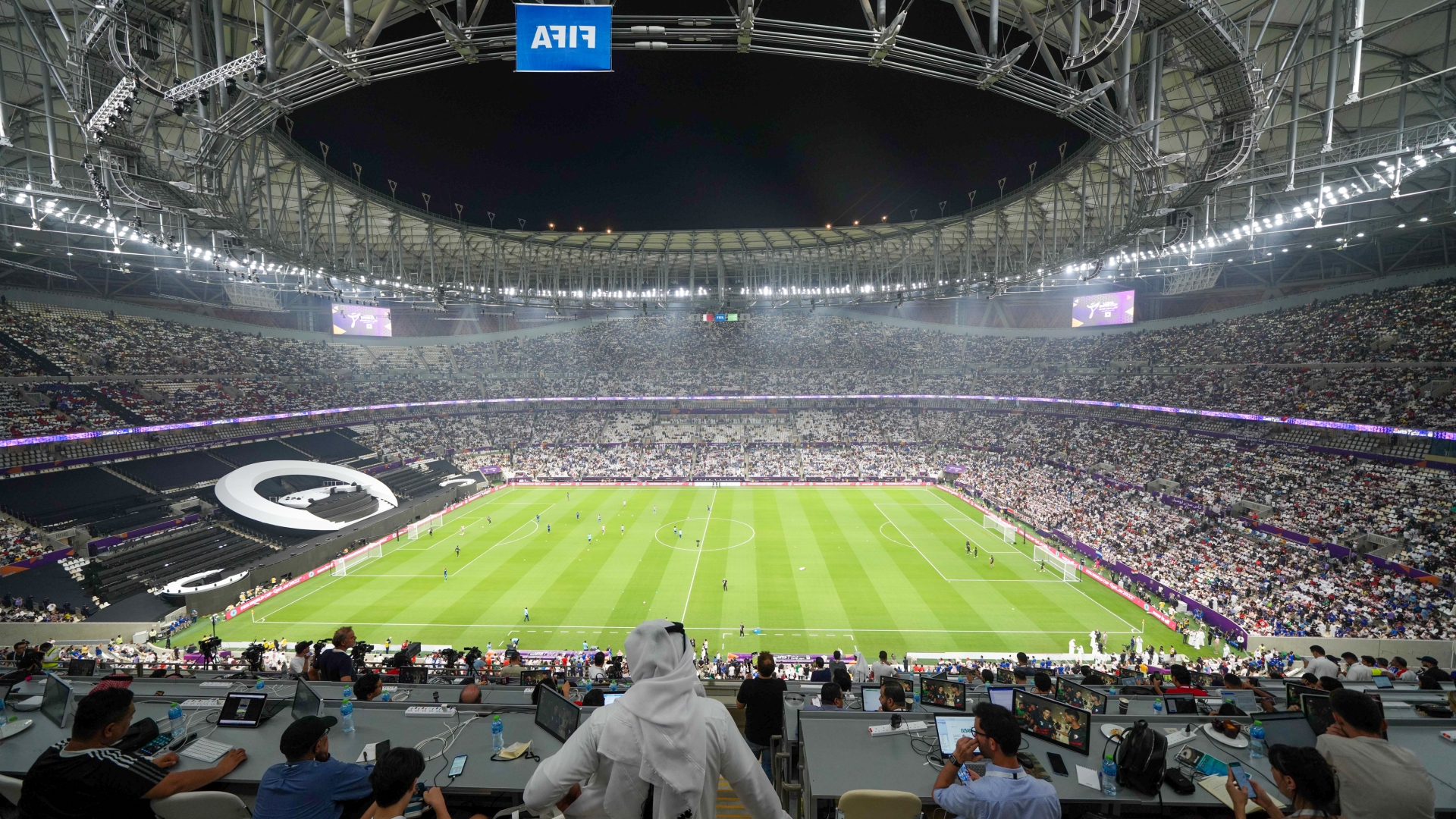 Photos: Lusail Super Cup tests stadium hosting World Cup final