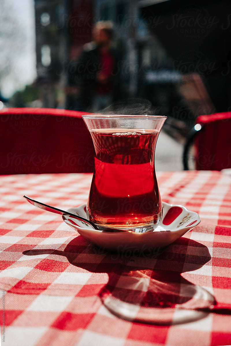 Turkish Tea In The Cafe