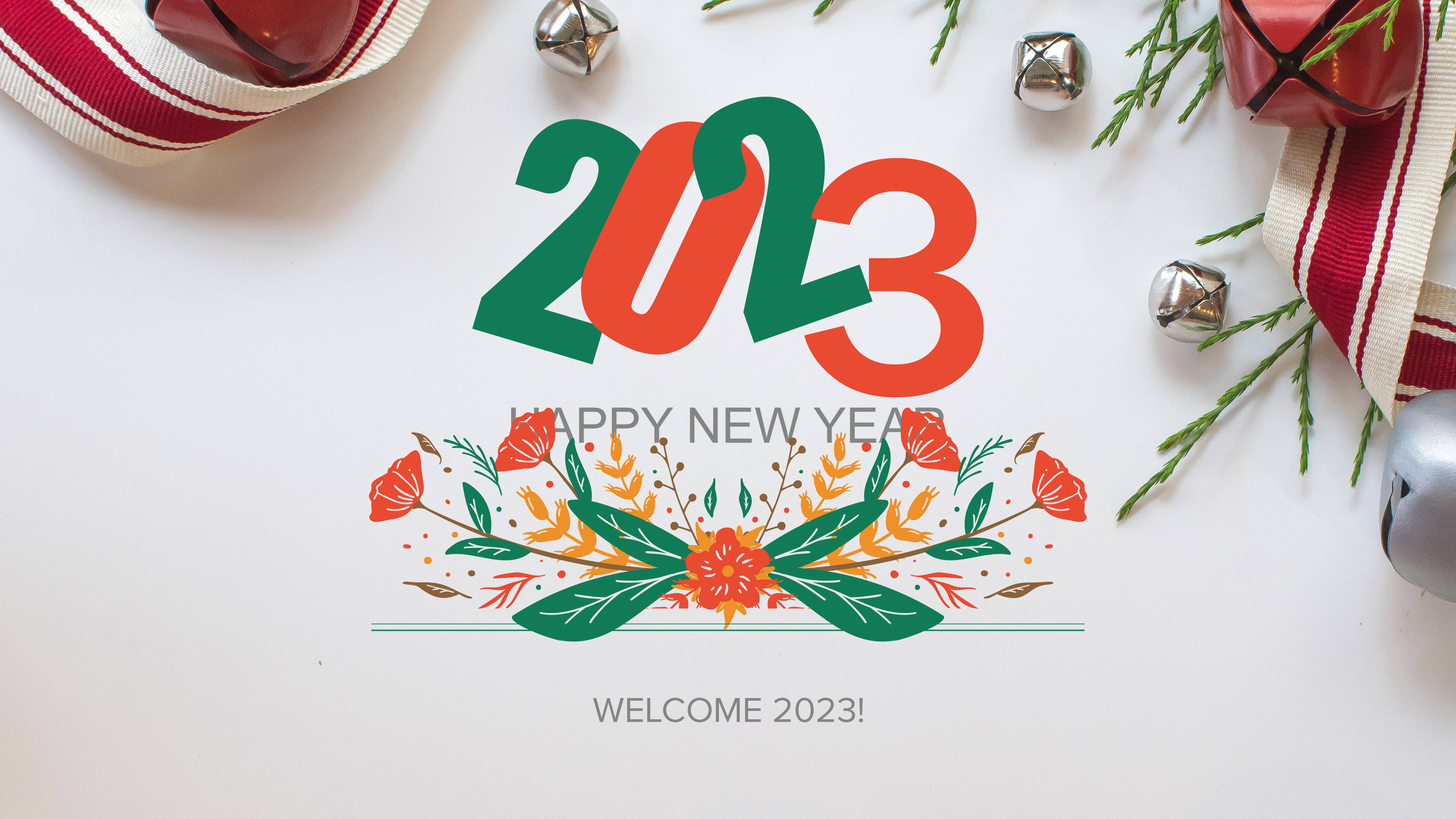 Download Happy New Year 2023 Welcome Greeting Wallpaper