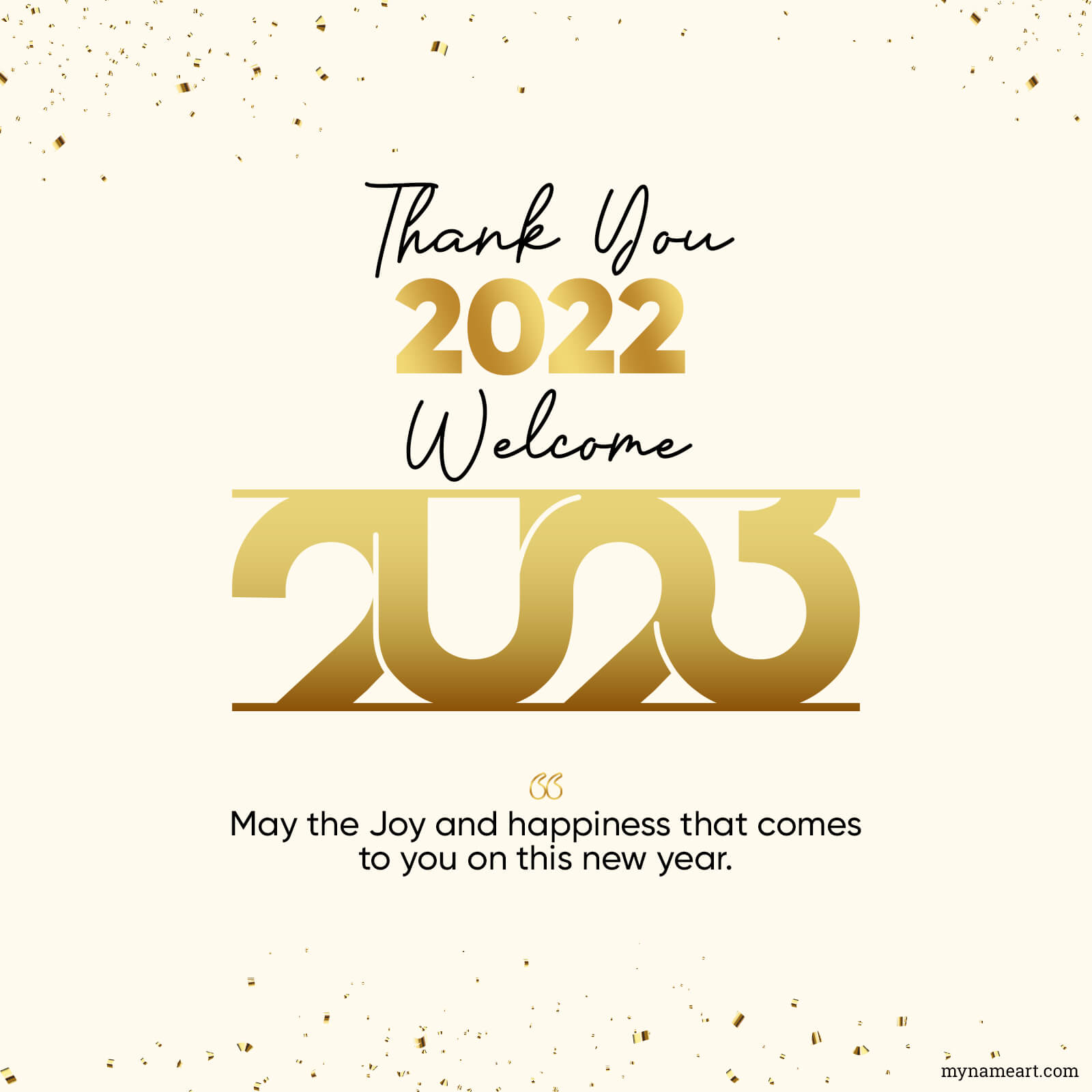 Thank You 2022 Welcome 2023 Image