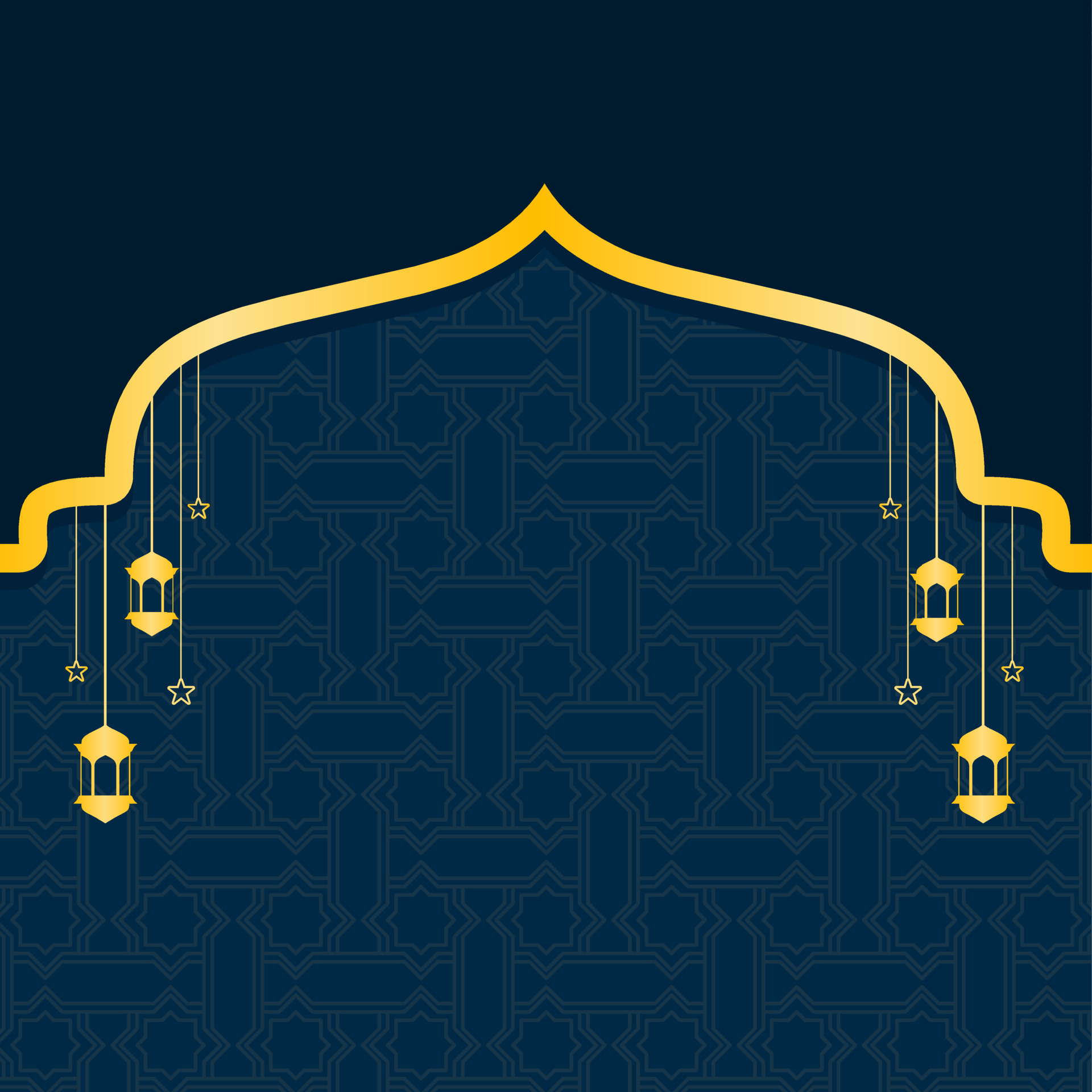 islamic background with copy space. Ramadan greeting cards, poster, invitations, wallpaper. Vector illustration