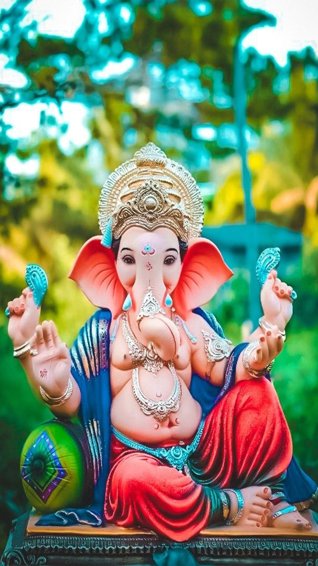 Download Face Of Ganesh Mobile Wallpaper | Wallpapers.com