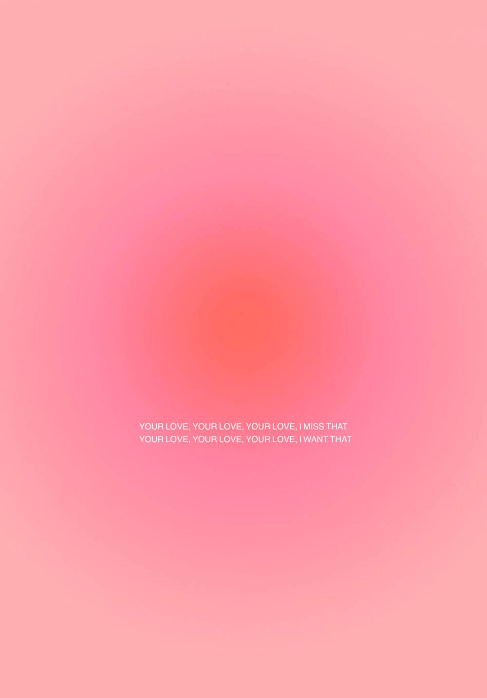 Download Your Love Pink Aura Aesthetic Wallpaper
